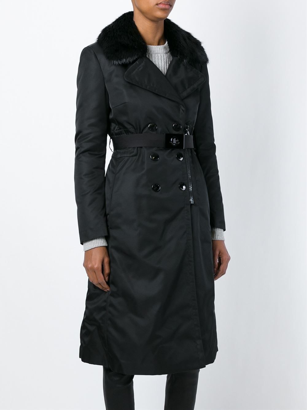 Moncler Double Ted Puff Sleeve Trench Coat In Natural Lyst 0moncler Woman Ss16 14 Moustelle Jpg