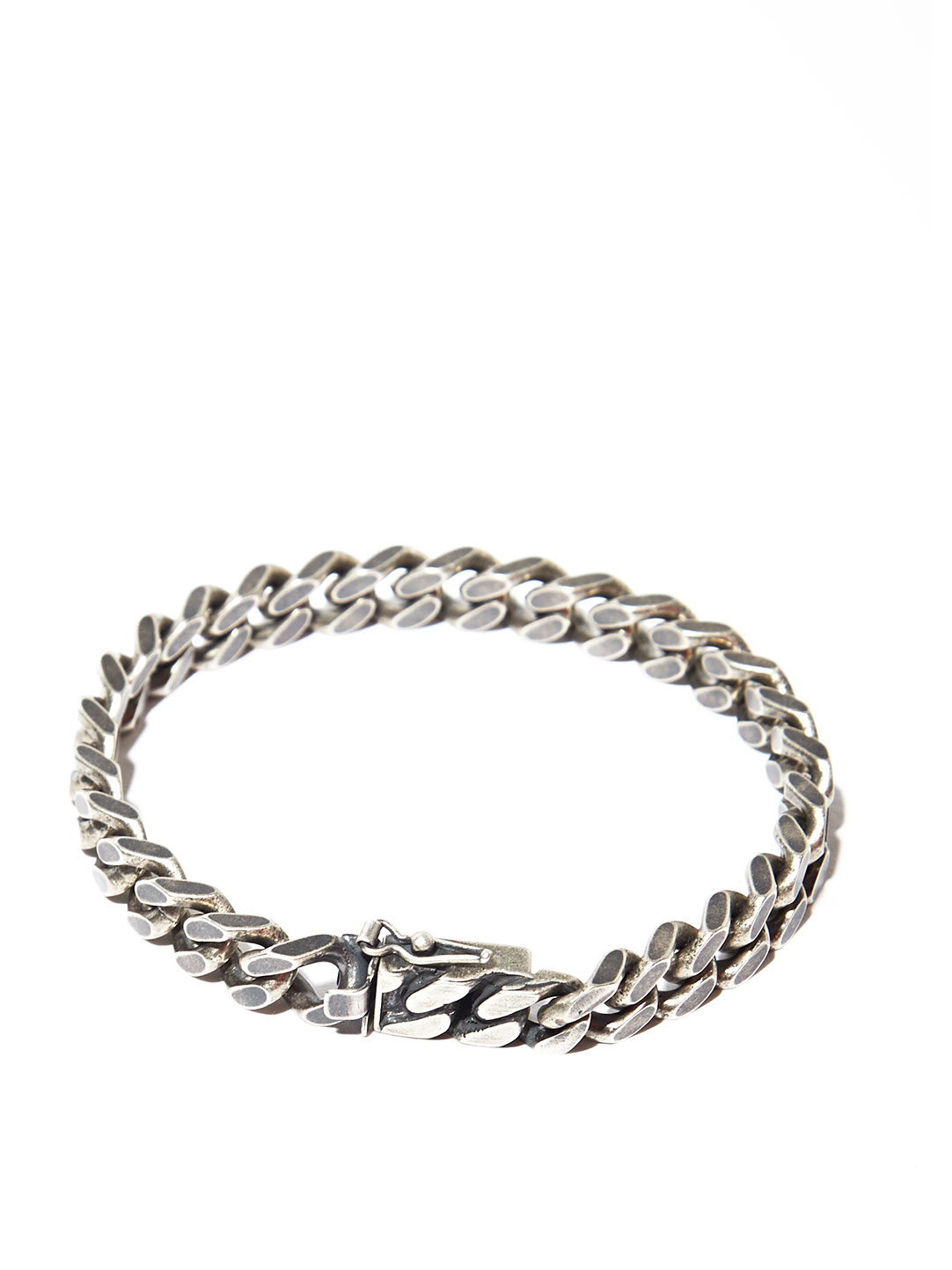 Saint Laurent Mens Silver Chain Bracelet in Metallic for Men - Lyst