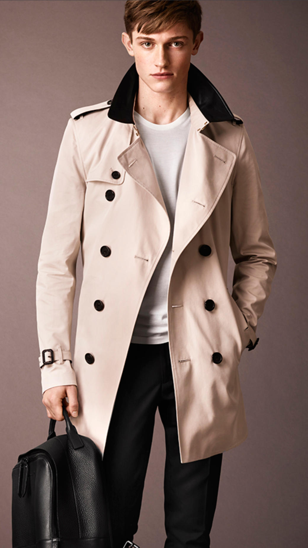 Burberry Heritage Cotton Trench Coat In Blue For Men Lyst Burberry Gabardine Trench Coat Mens Tradingbasis