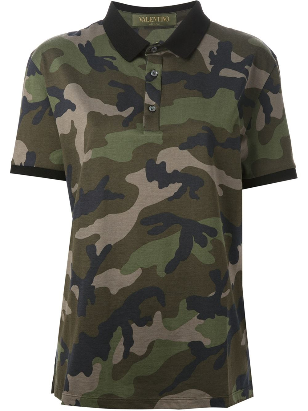 Valentino Camouflage Polo Shirt in Green for Men Lyst