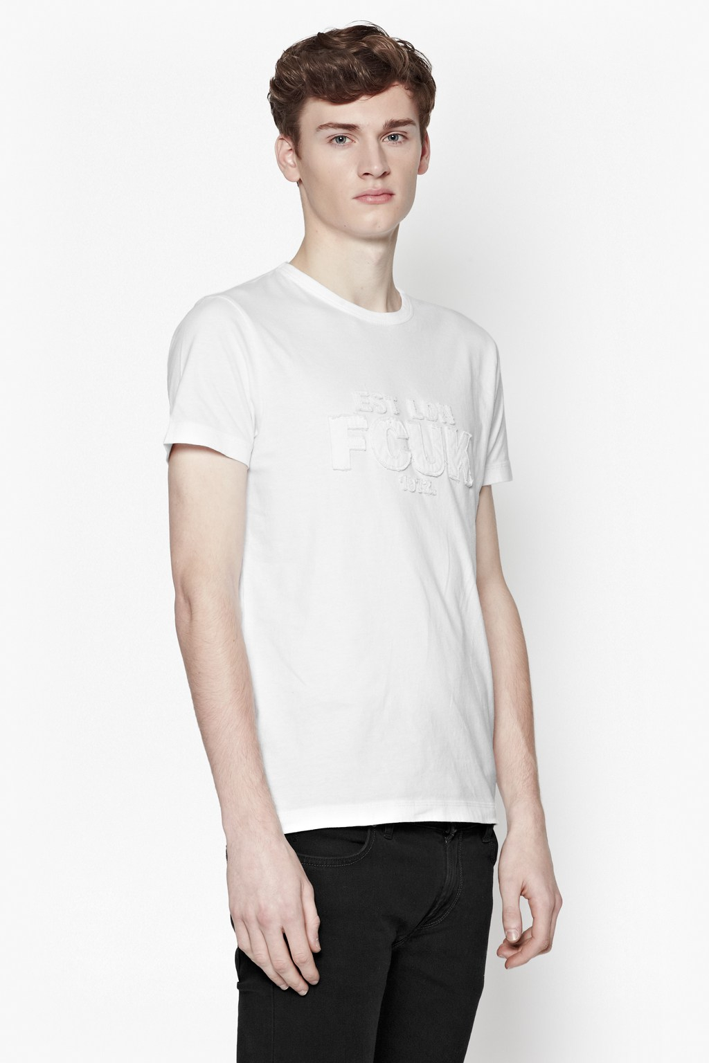 French connection Solid Fcuk Tshirt in White for Men Lyst