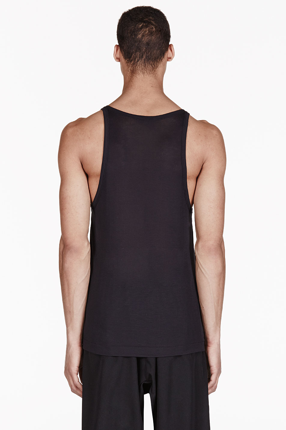 Lyst - Acne studios Black Semi Sheer Tank Top in Black for Men