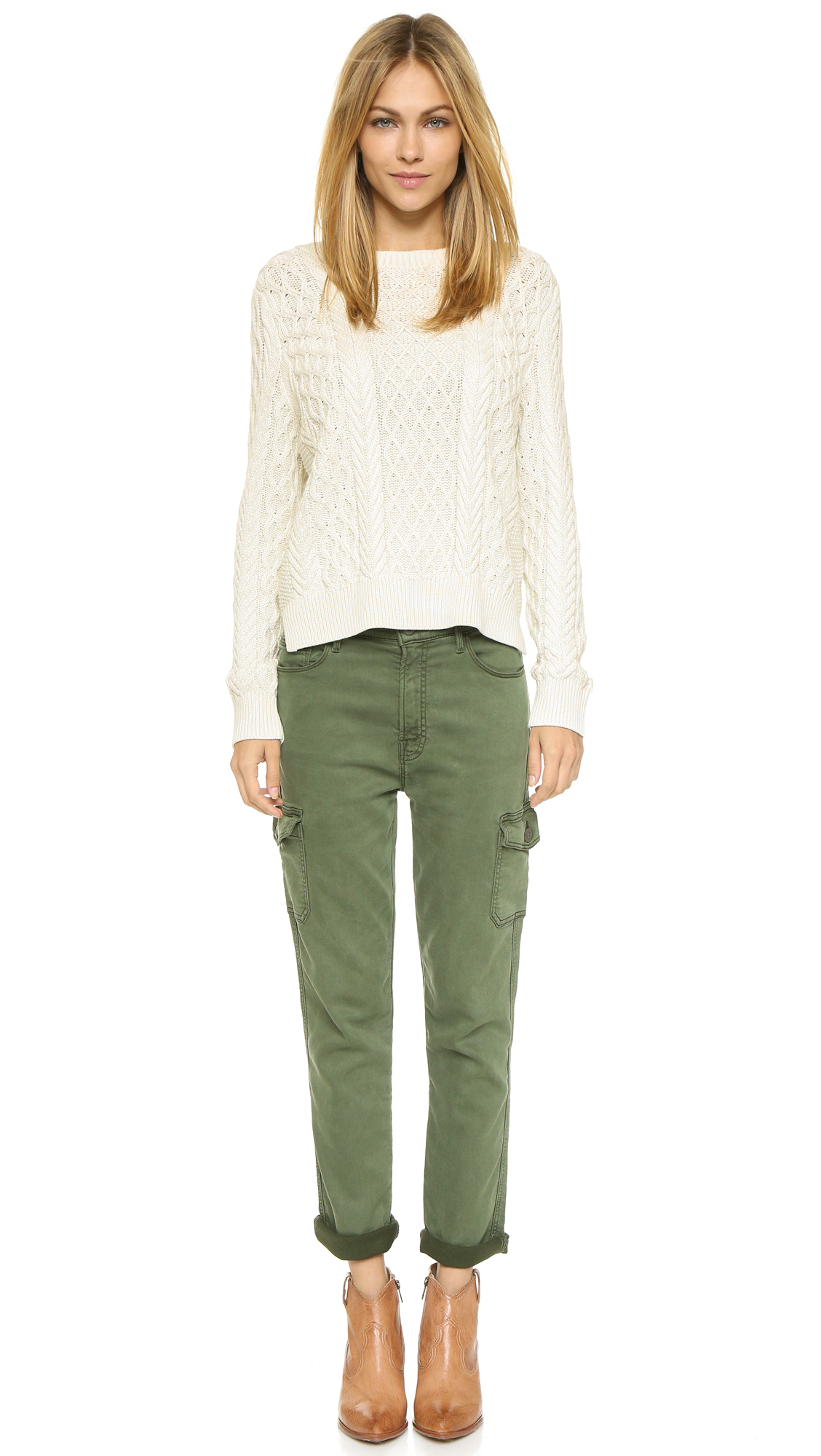 cargo pants green womens