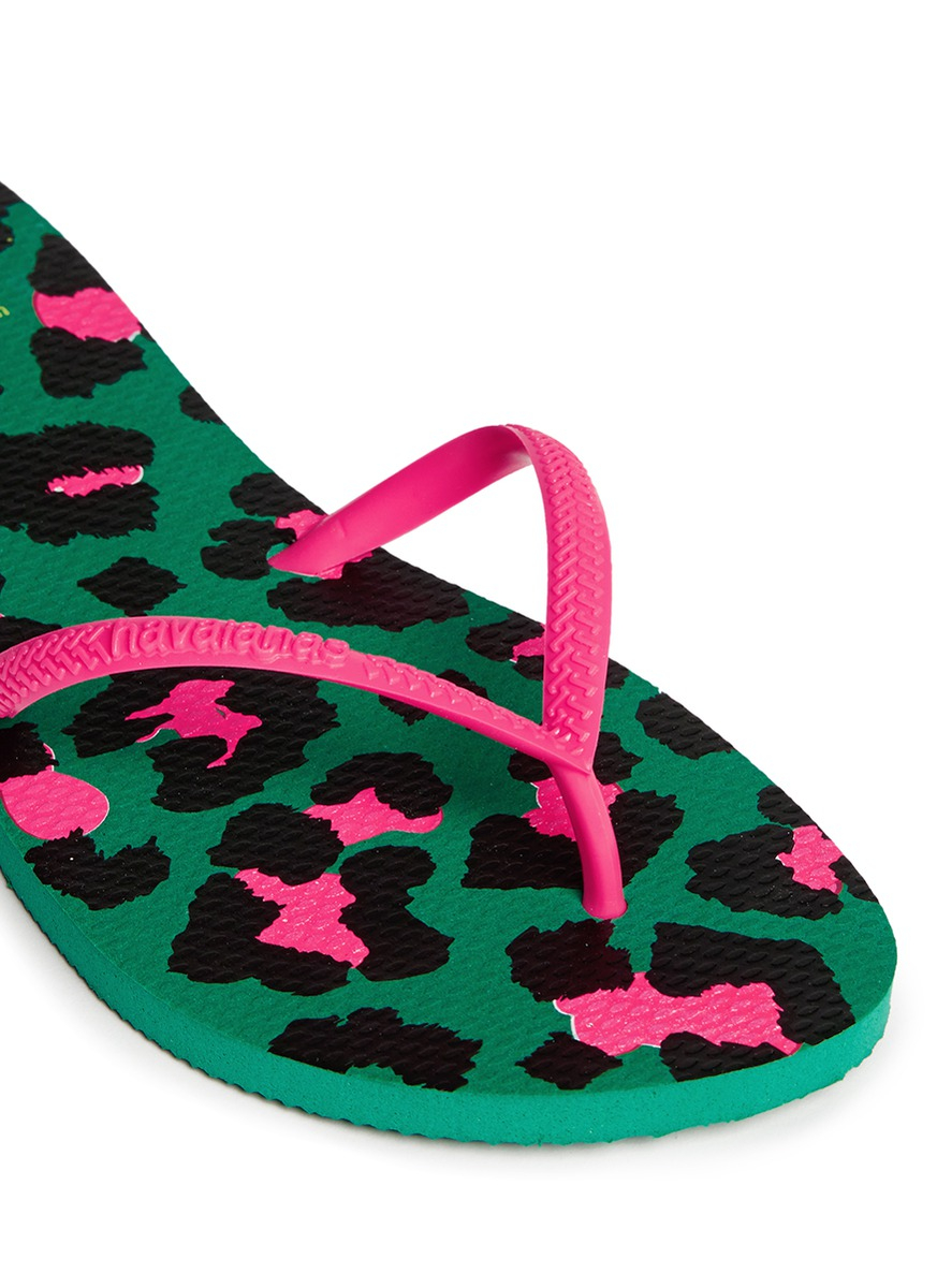 havaianas top animal print