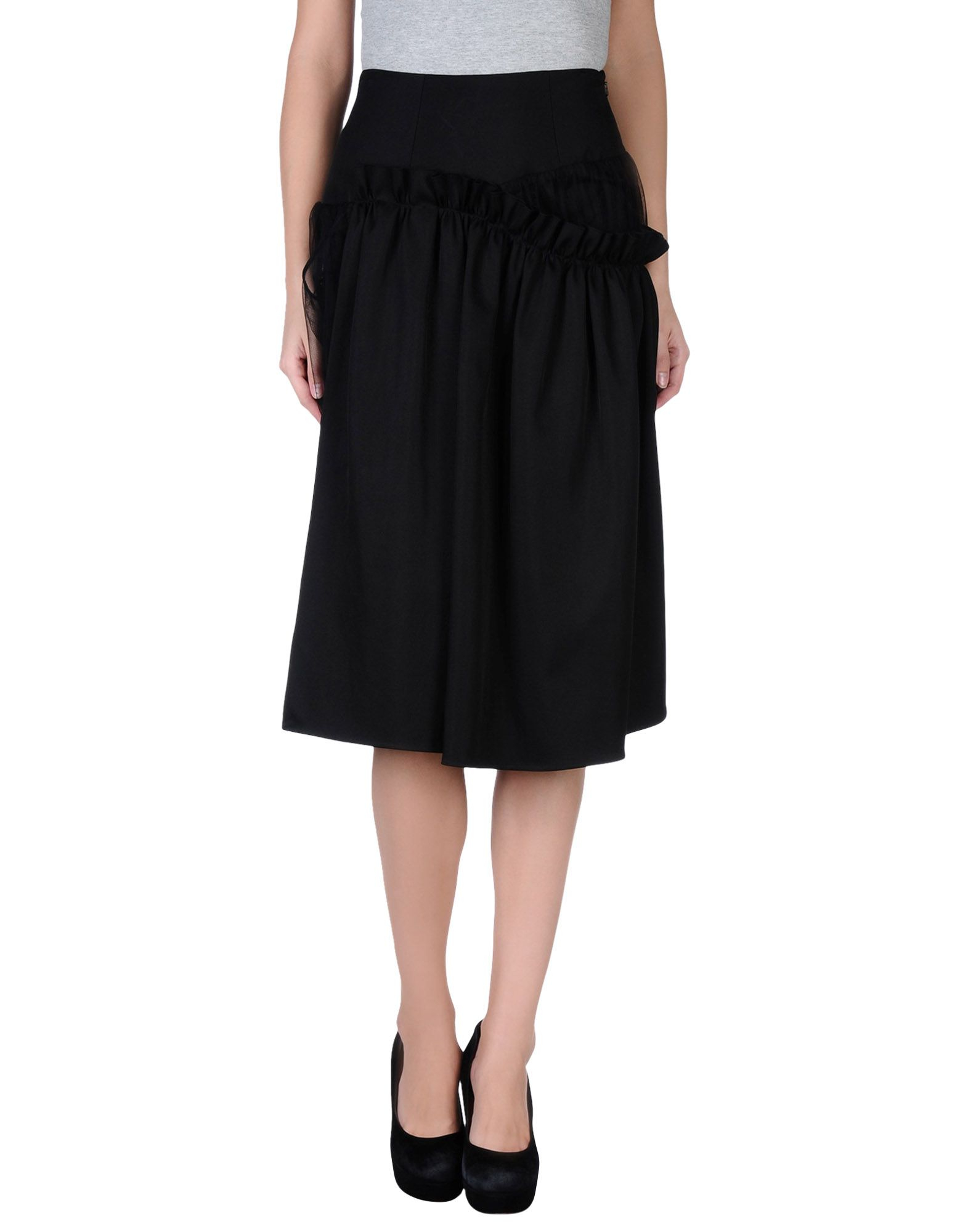 Simone rocha Asymmetric Tulle Full Skirt in Black | Lyst