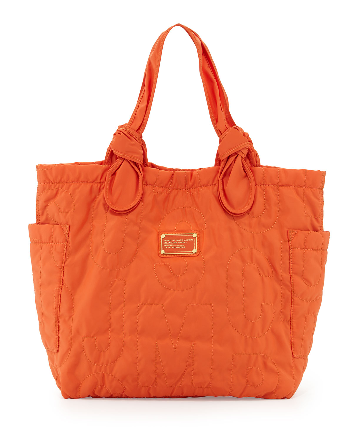 Marc By Marc Jacobs Pretty Nylon Tate Medium Tote Bag in Orange (SPICED ...