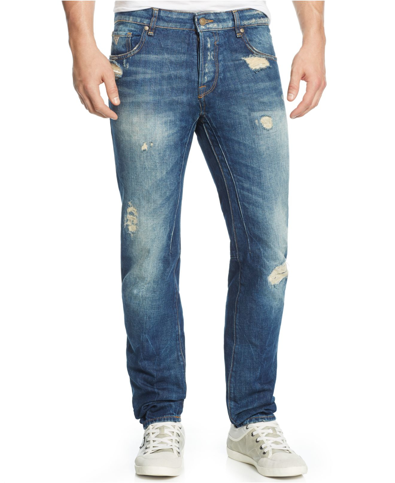 Lyst - Guess Dylan Helmet-wash Tapered Jeans in Blue for Men