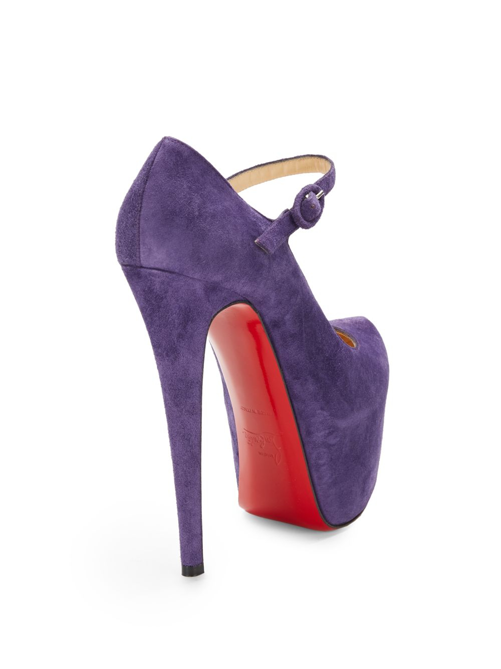 christian louboutin purple shoes