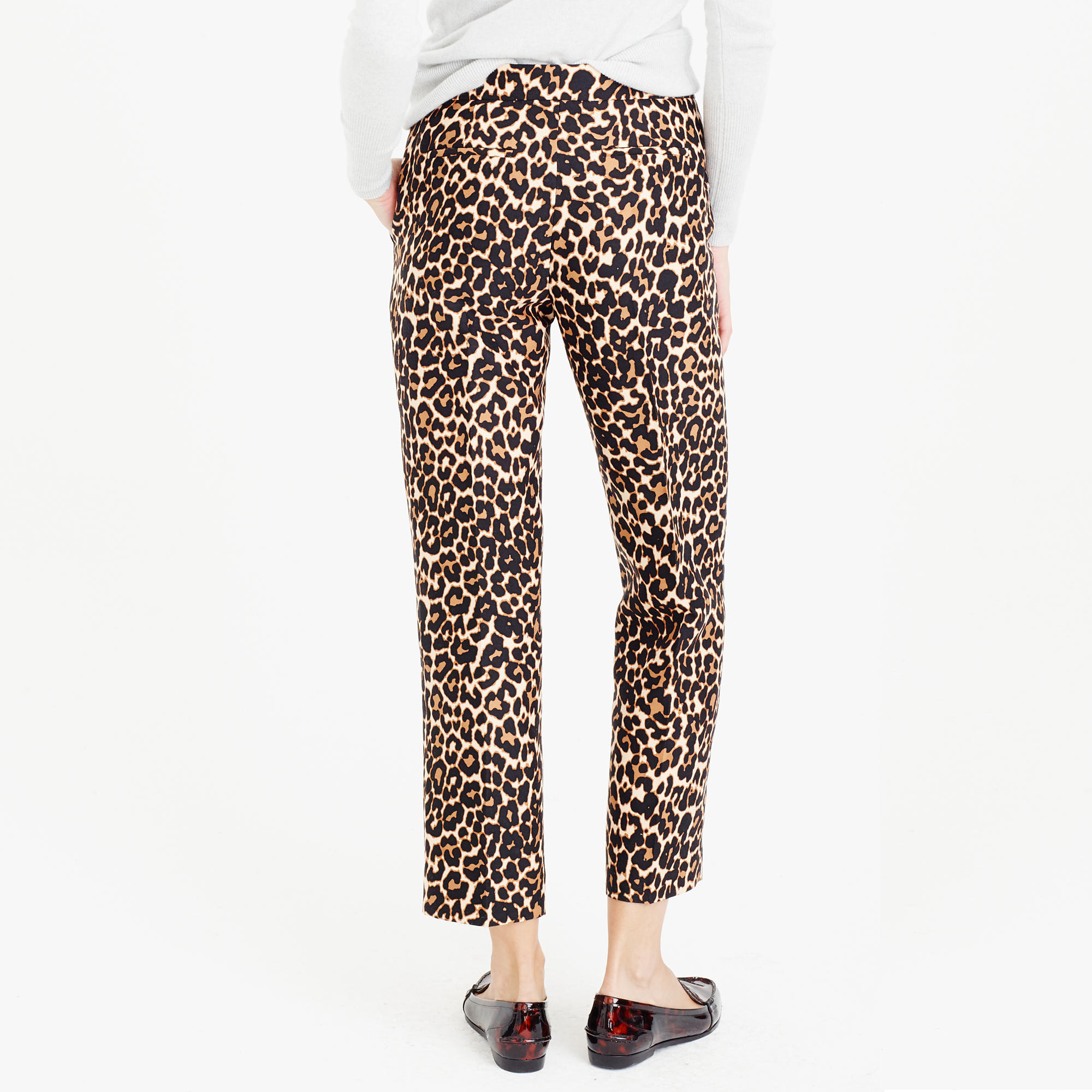 Lyst - J.Crew Collection Wool-silk Patio Pant In Leopard Print