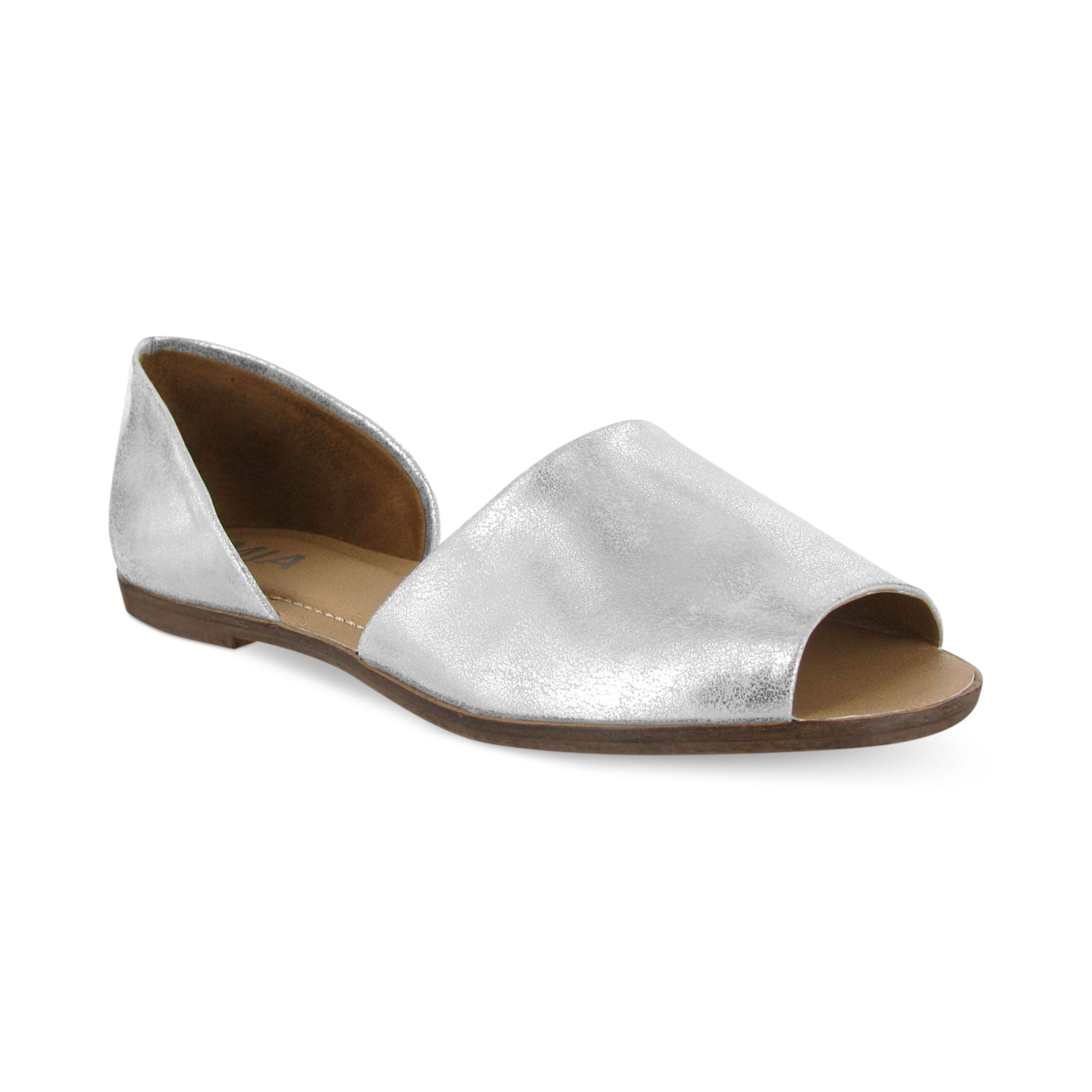 Lyst - Mia Sia Two Piece Flats in Metallic