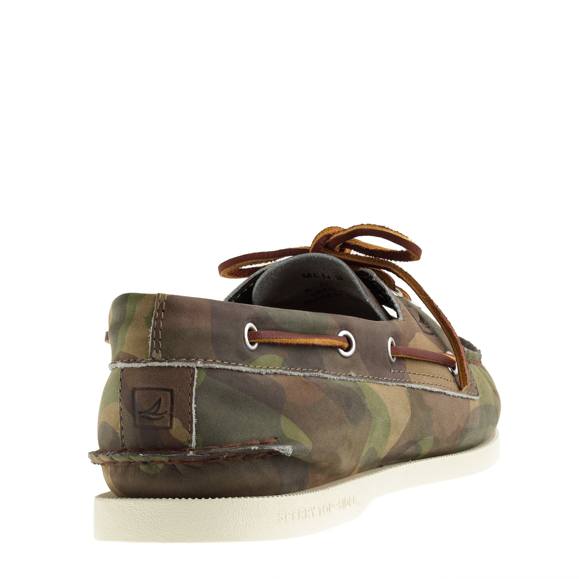 J.crew Authentic Original 2eye Boat Shoes in Camo Leather