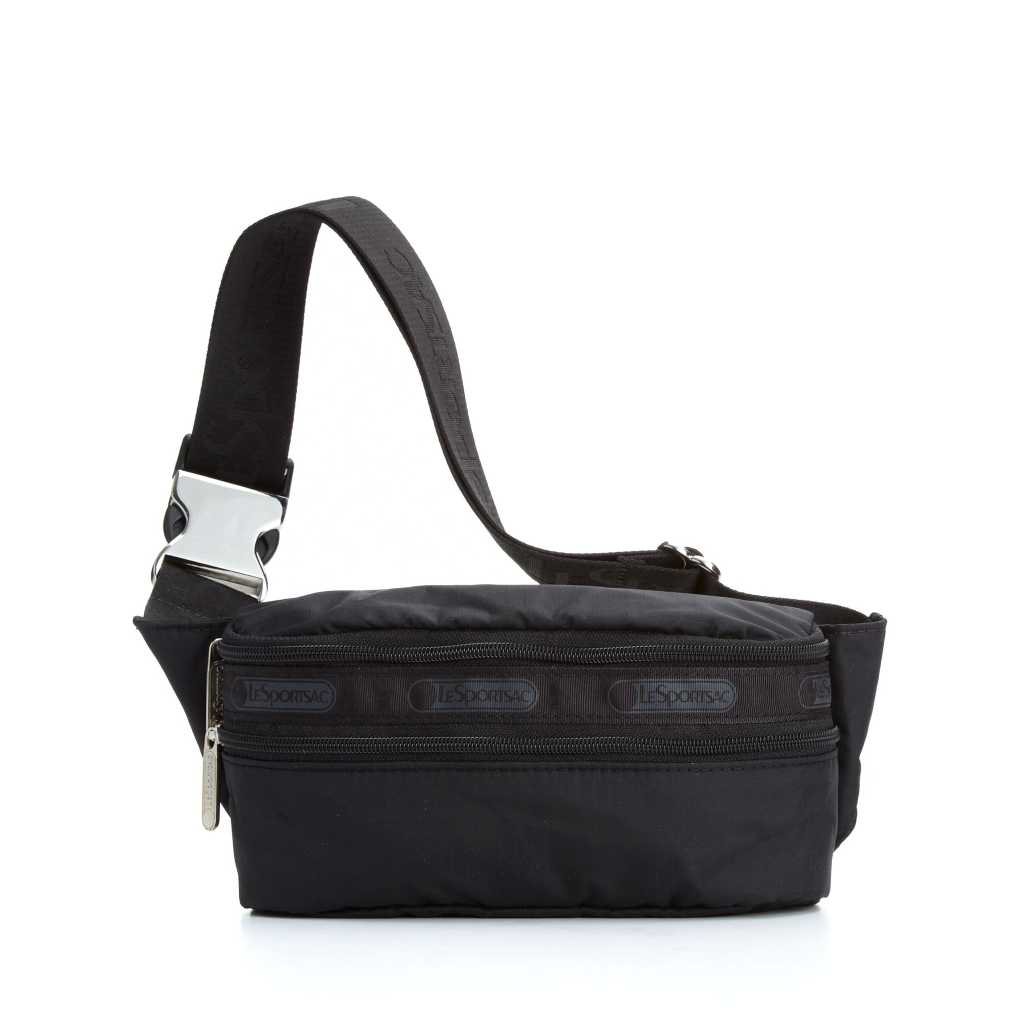 Lesportsac Double Zip Belt Bag in Black | Lyst