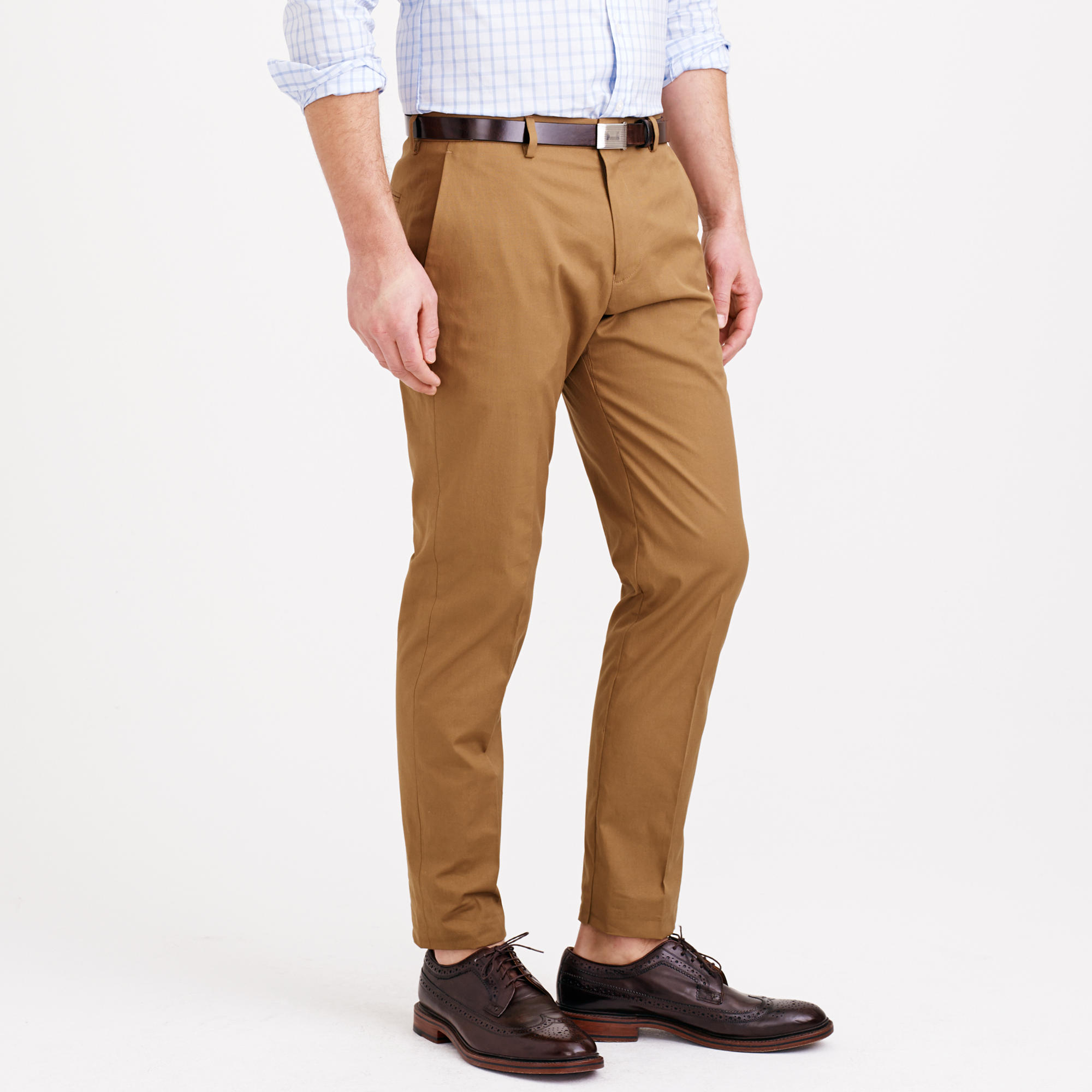 Lyst - J.Crew Ludlow Suit Pant In Italian Cotton Piqué in Brown for Men