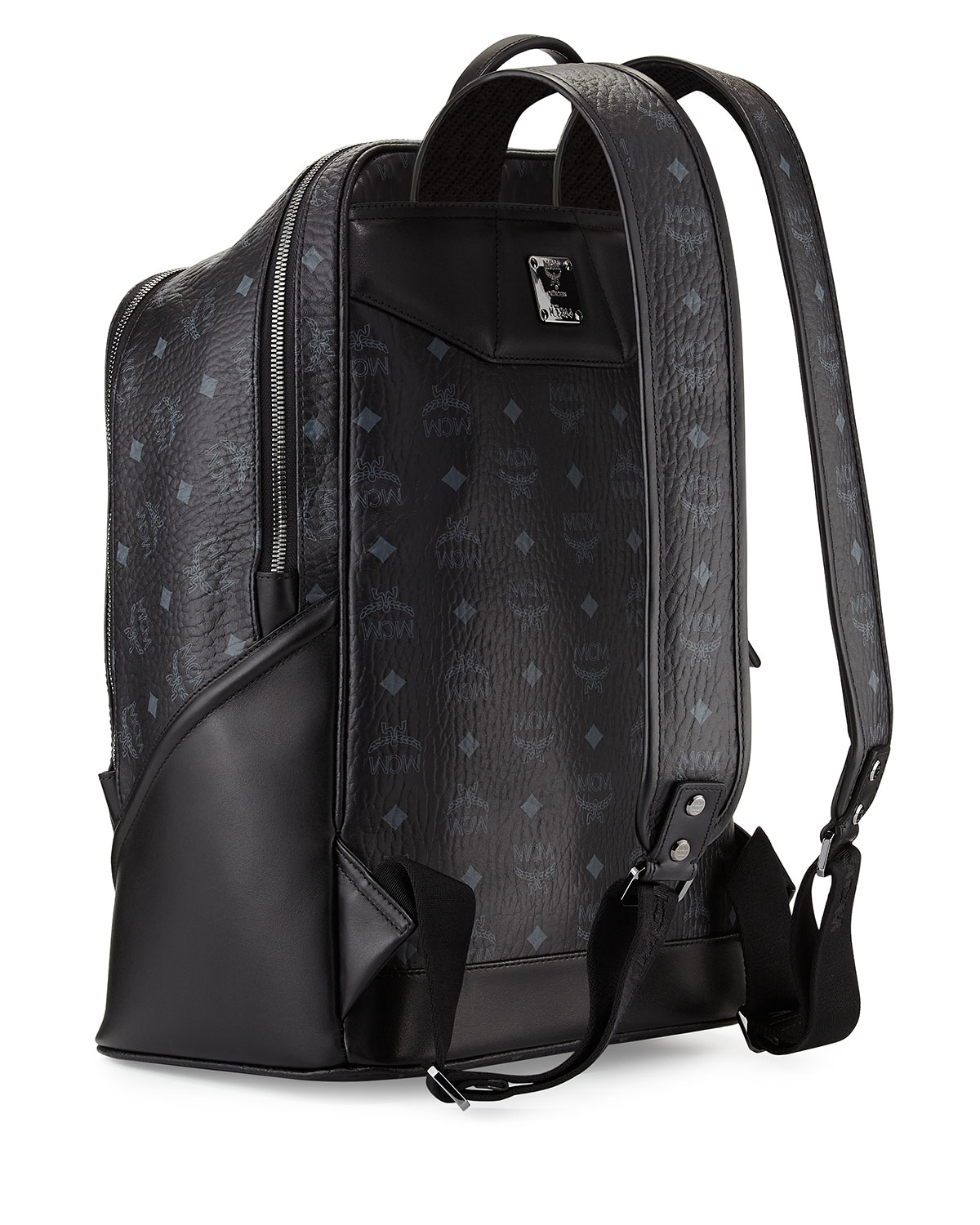 Mcm Duke Visetos Canvas Backpack in Black for Men Lyst