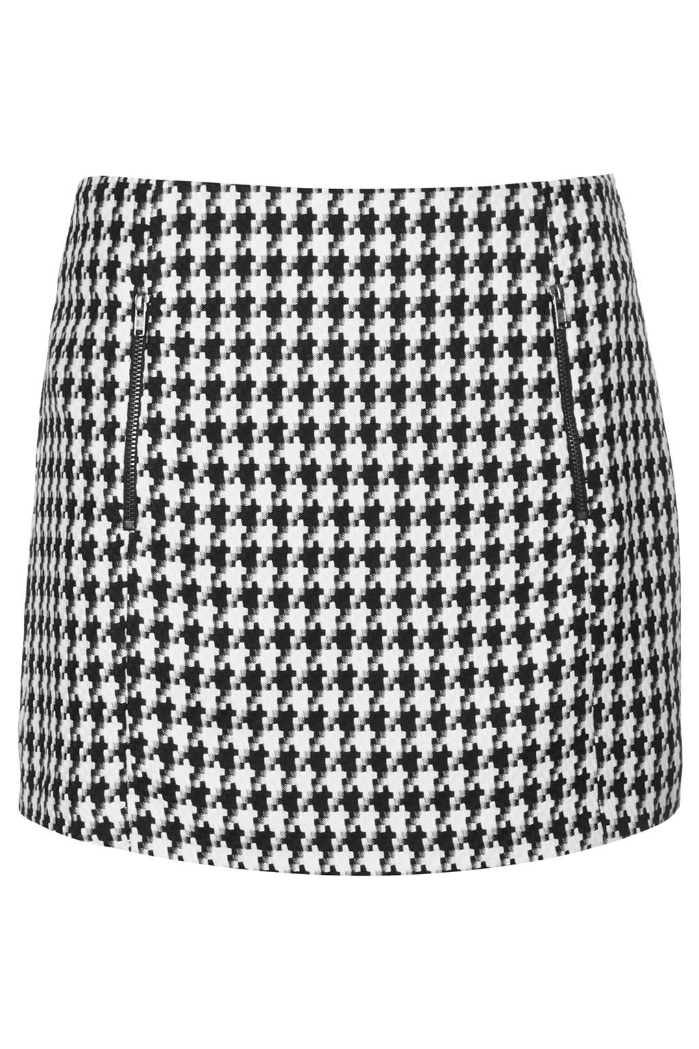 dogtooth skirt topshop
