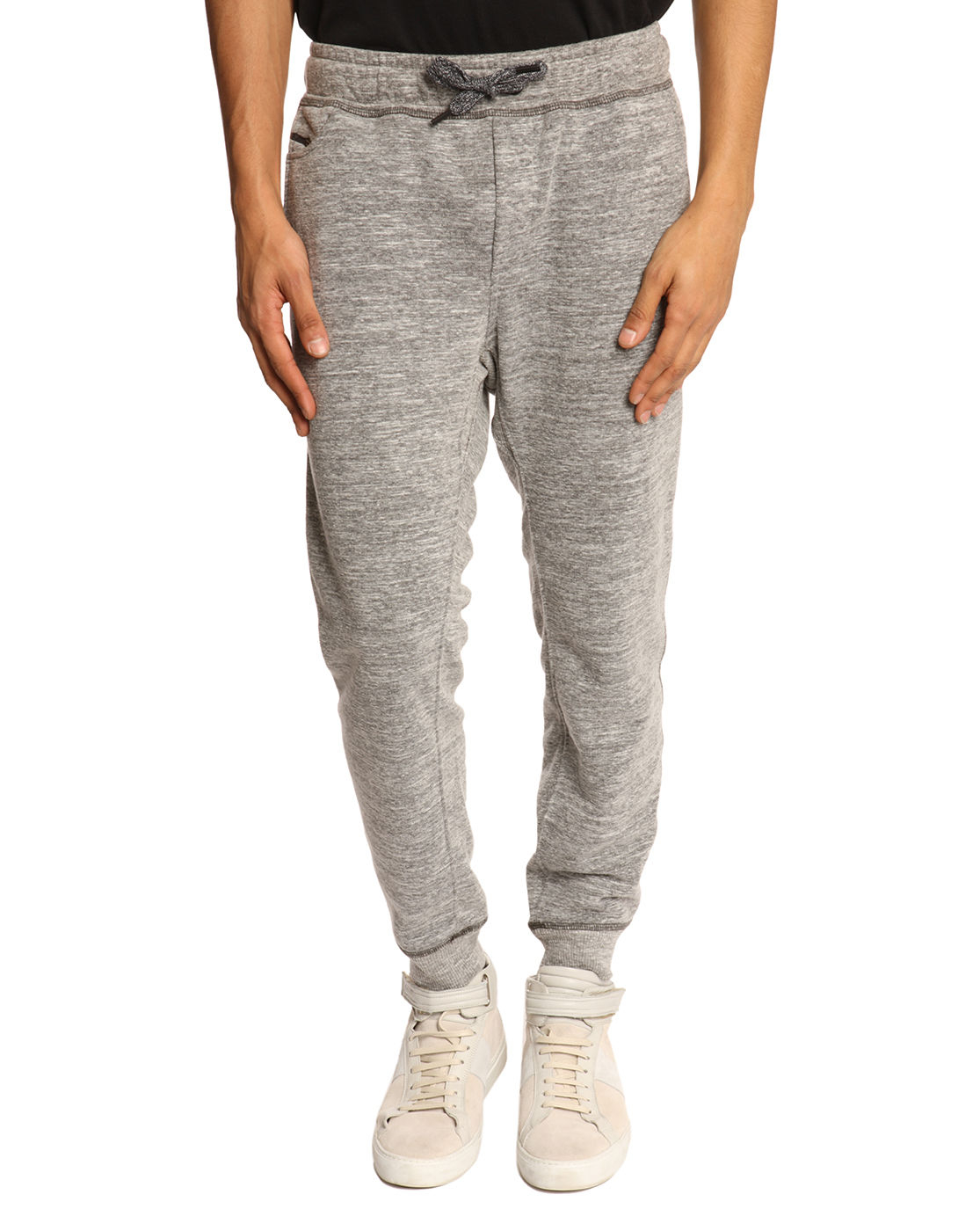 Diesel Pascale Grey Marl Tracksuit Trousers in Gray for Men (grey) | Lyst