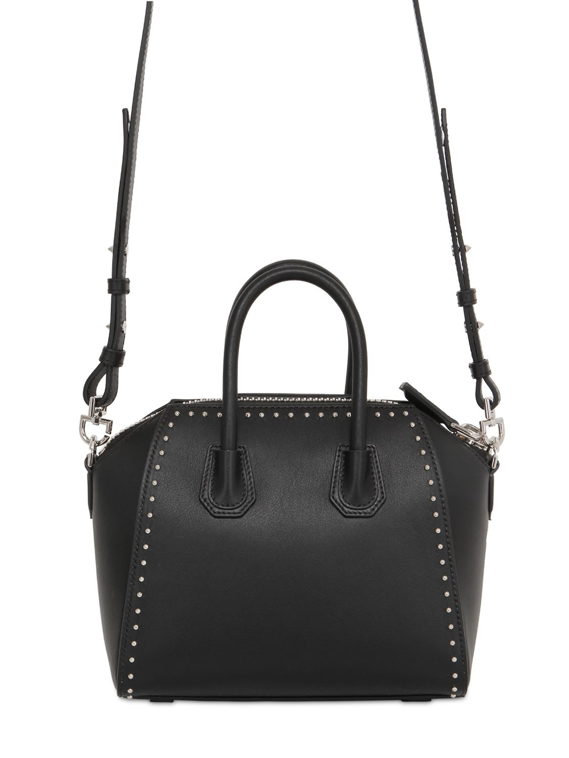 Givenchy Mini Antigona Studded Leather Bag in Black - Lyst