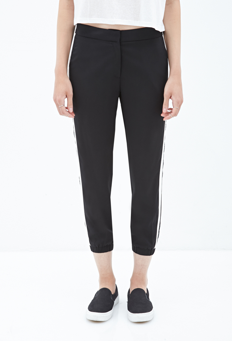 forever 21 black joggers