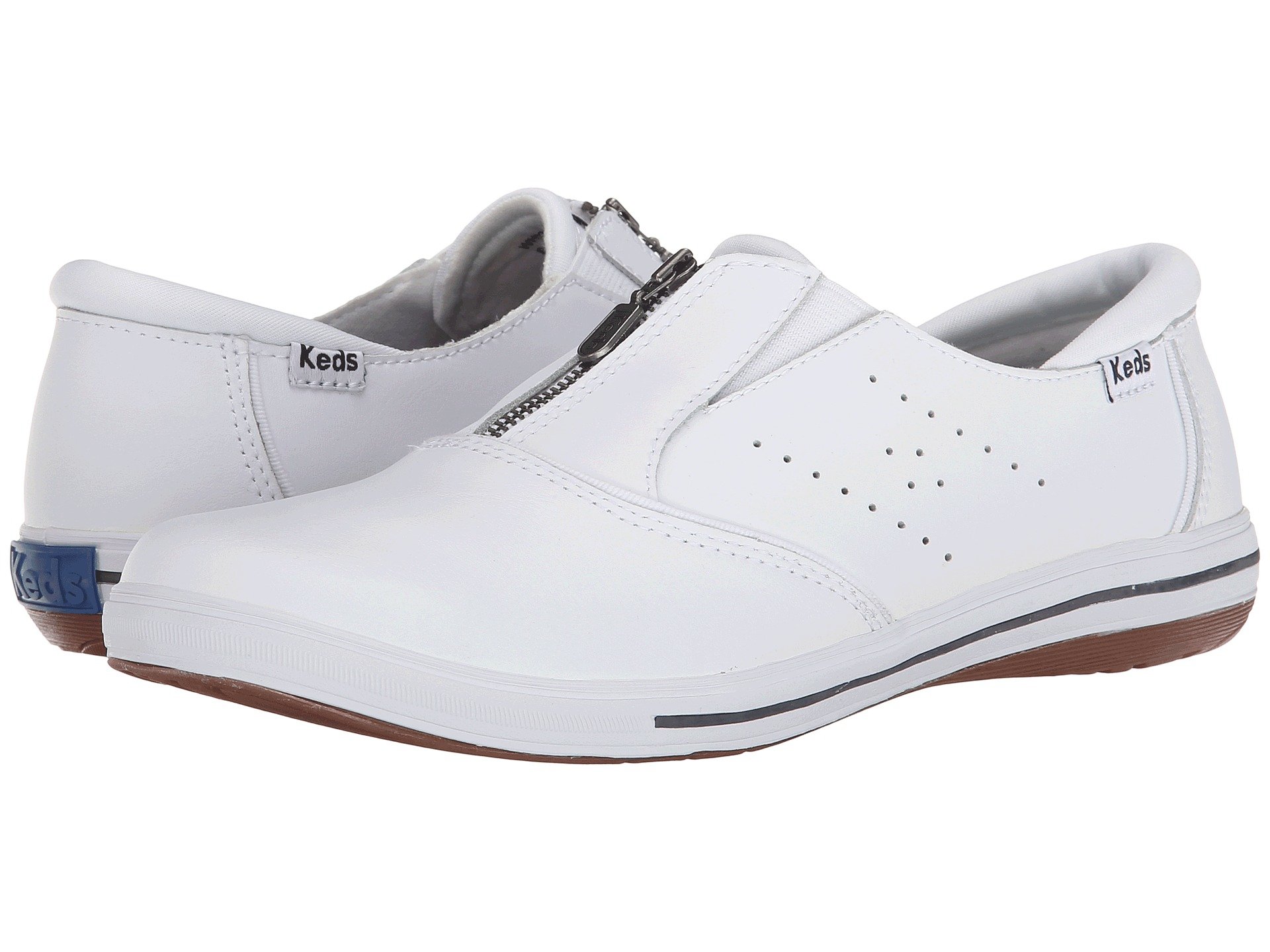 Keds White Pacey Zip Smooth Leather Product 6 502266689 Normal 