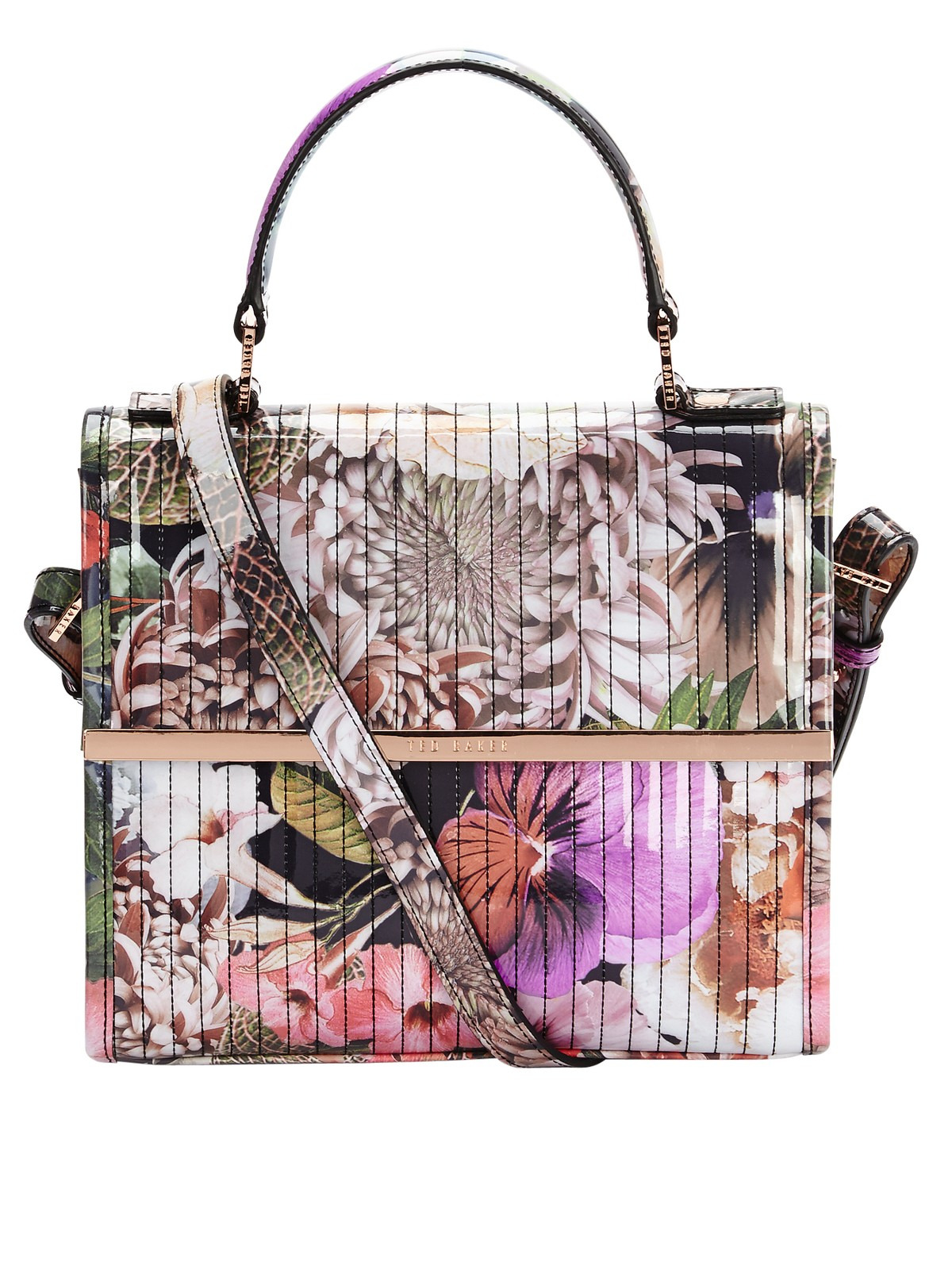 Ted Baker Quilted Crossbody Bag in Multicolor (ivory) | Lyst