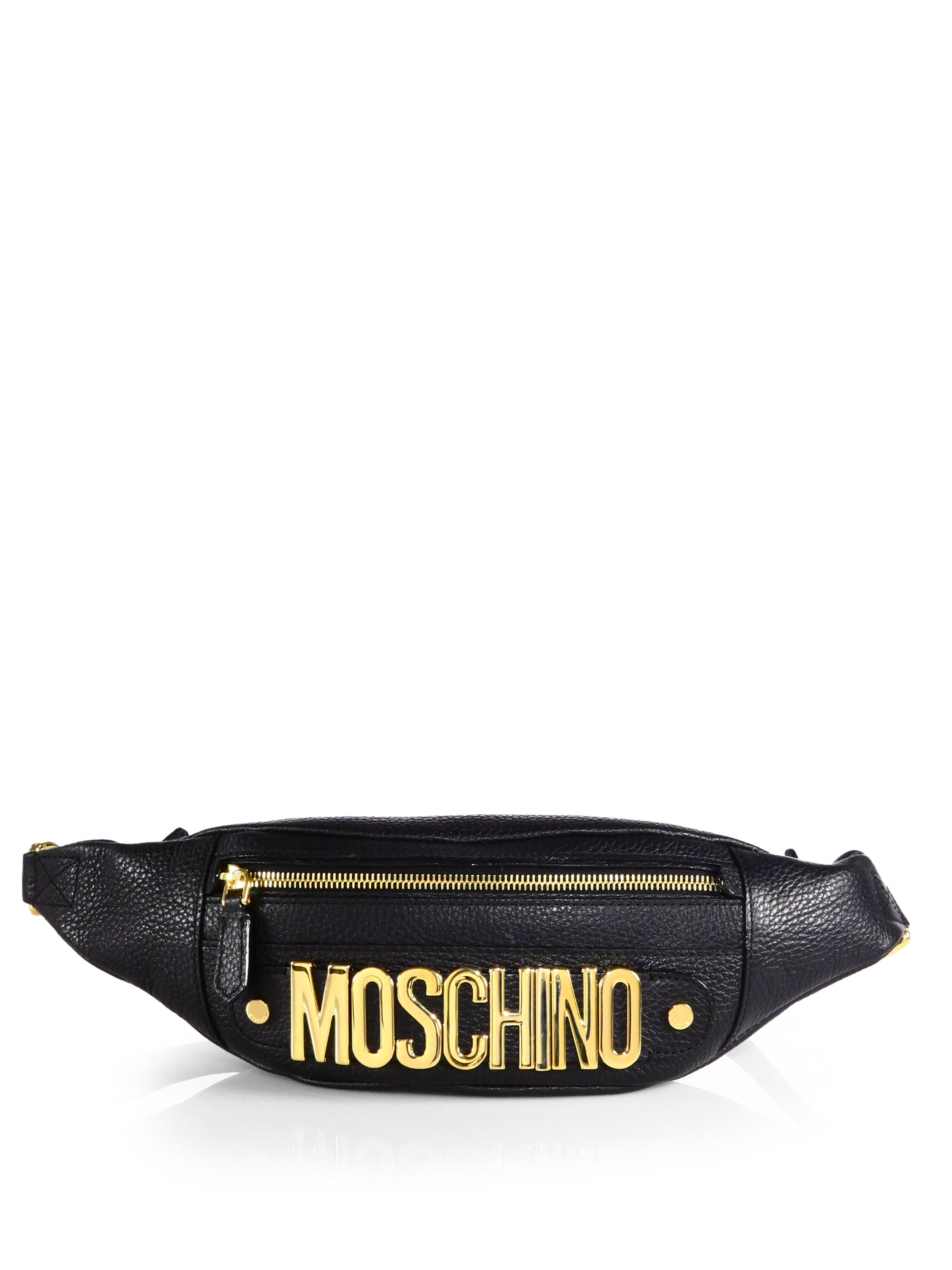 Moschino Rosello Logo Belt Bag in Black | Lyst