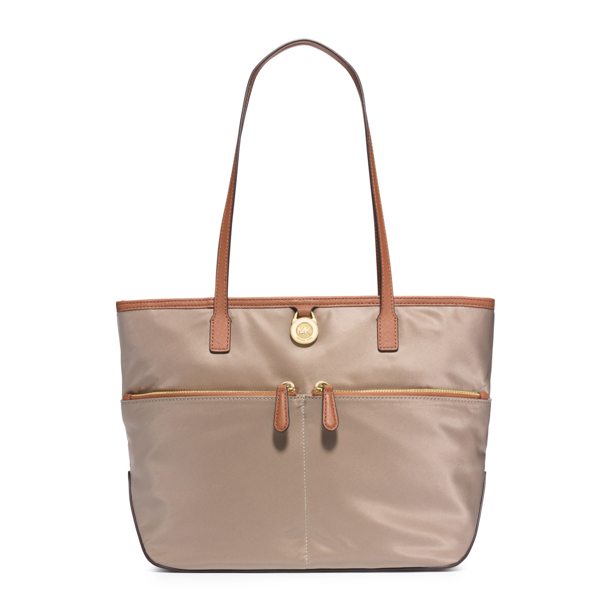 Lyst Michael Kors Kempton Medium Nylon Tote In Natural