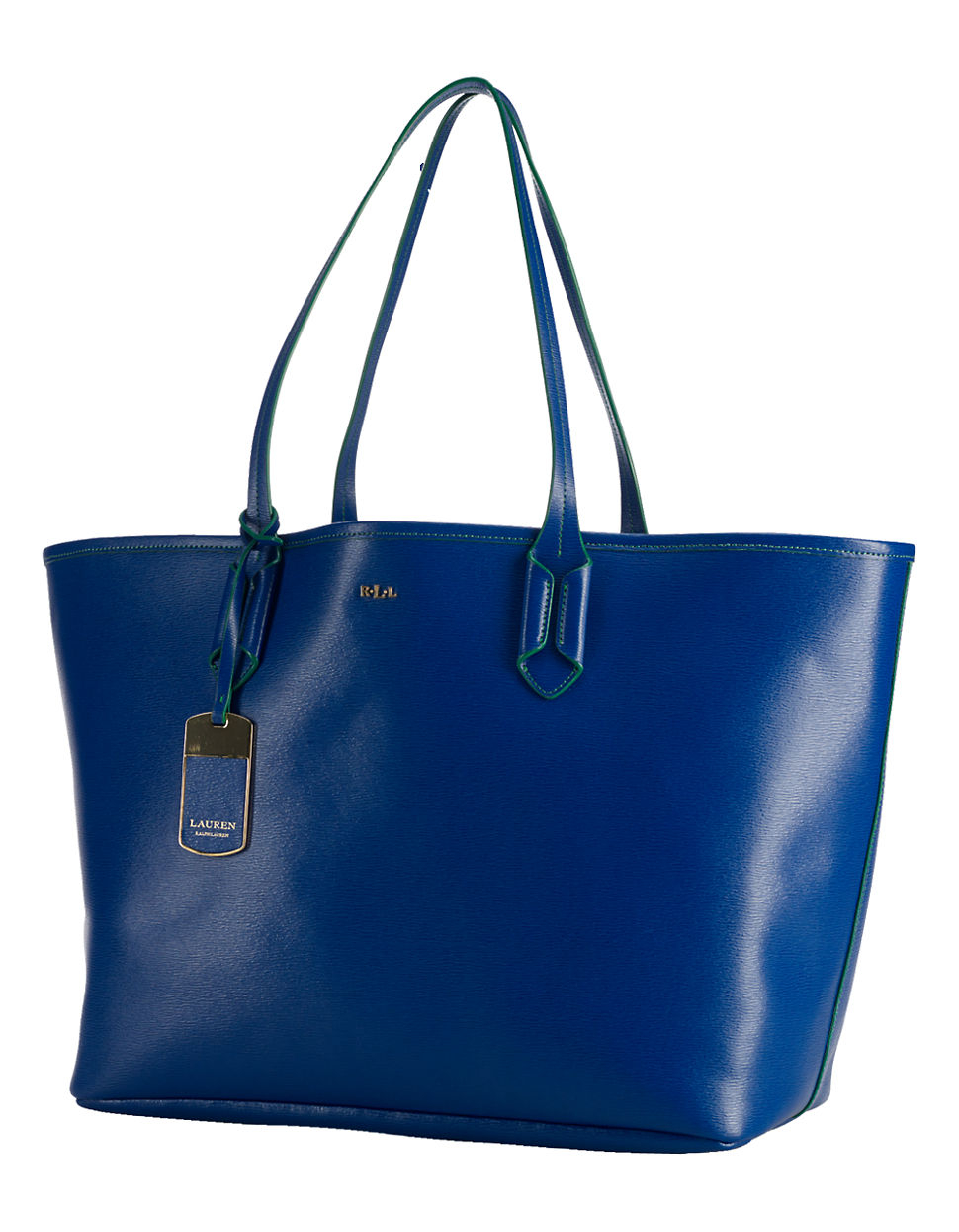 ralph lauren blue tote bag