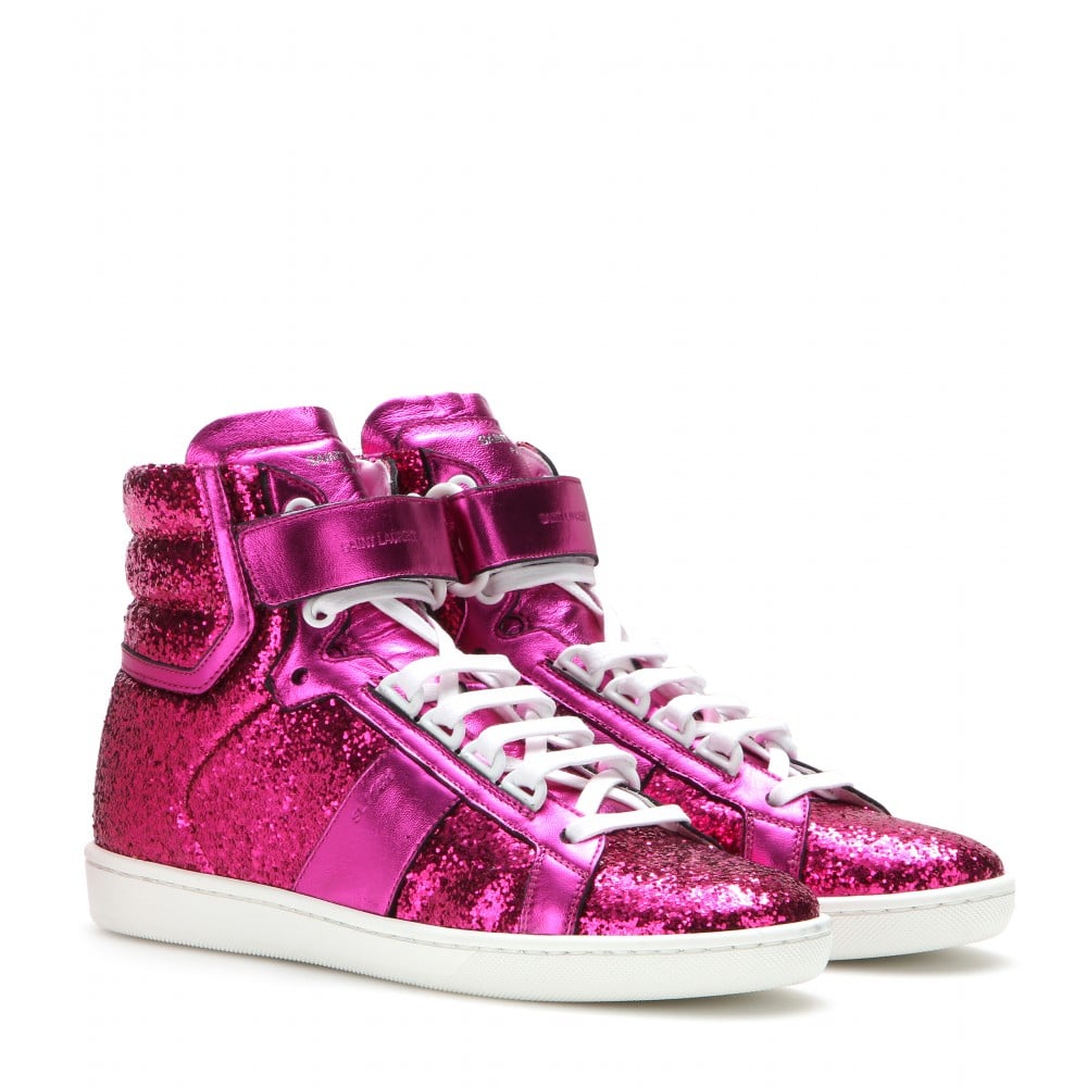 Saint Laurent High Tops And Trainers In Pink Lyst 3980