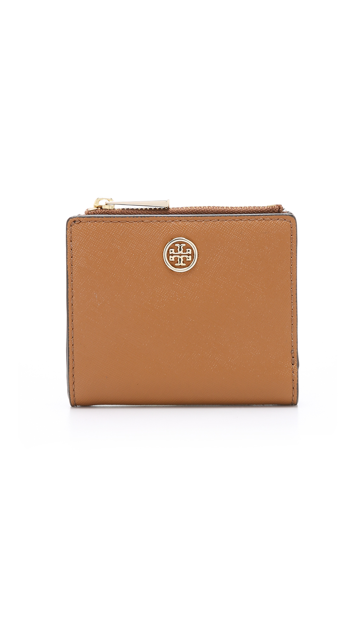 Lyst - Tory Burch Robinson Mini Wallet - Tiger's Eye