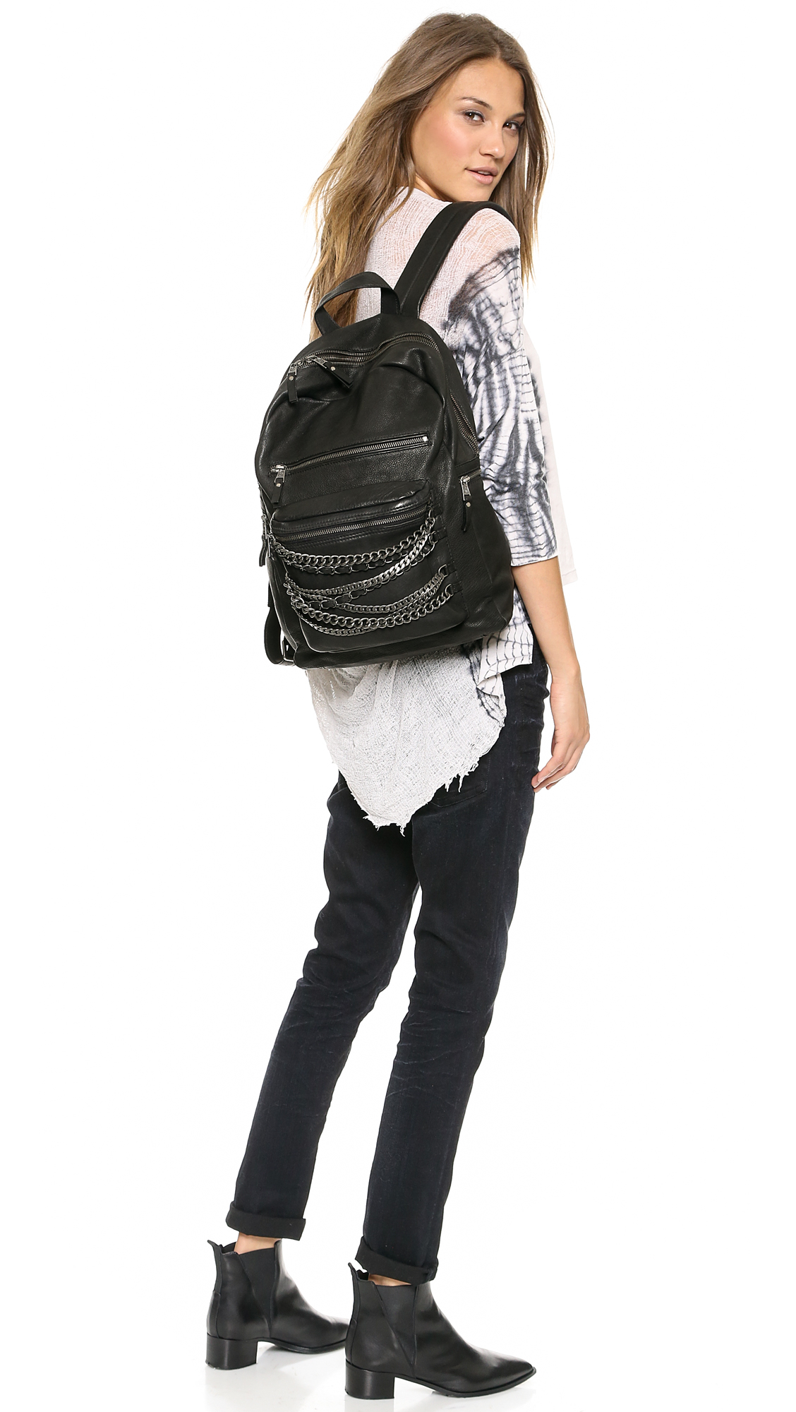 woven chain backpack