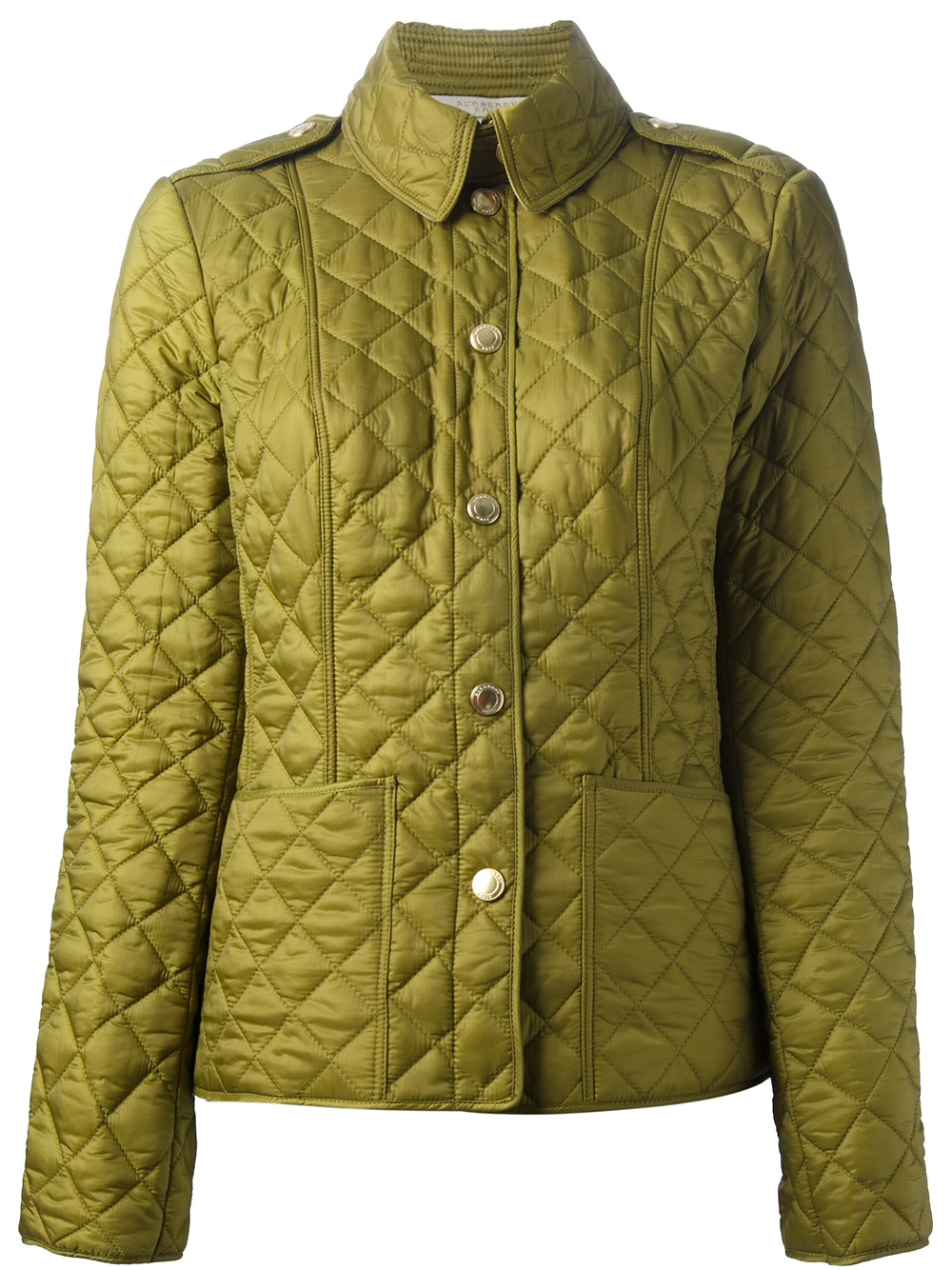Burberry Brit Quilted Jacket in Green | Lyst