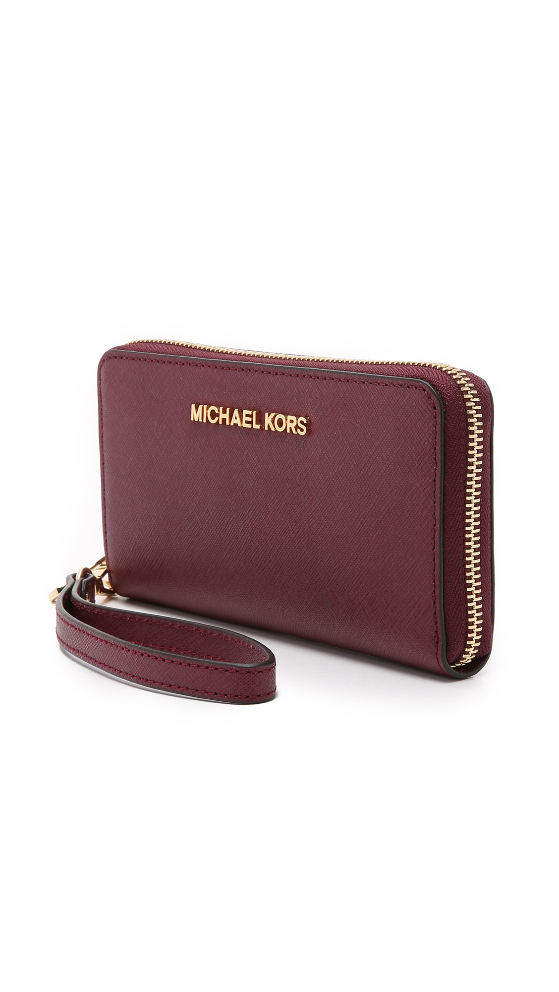 michael kors large multifunction wallet for iphone 5 5s red