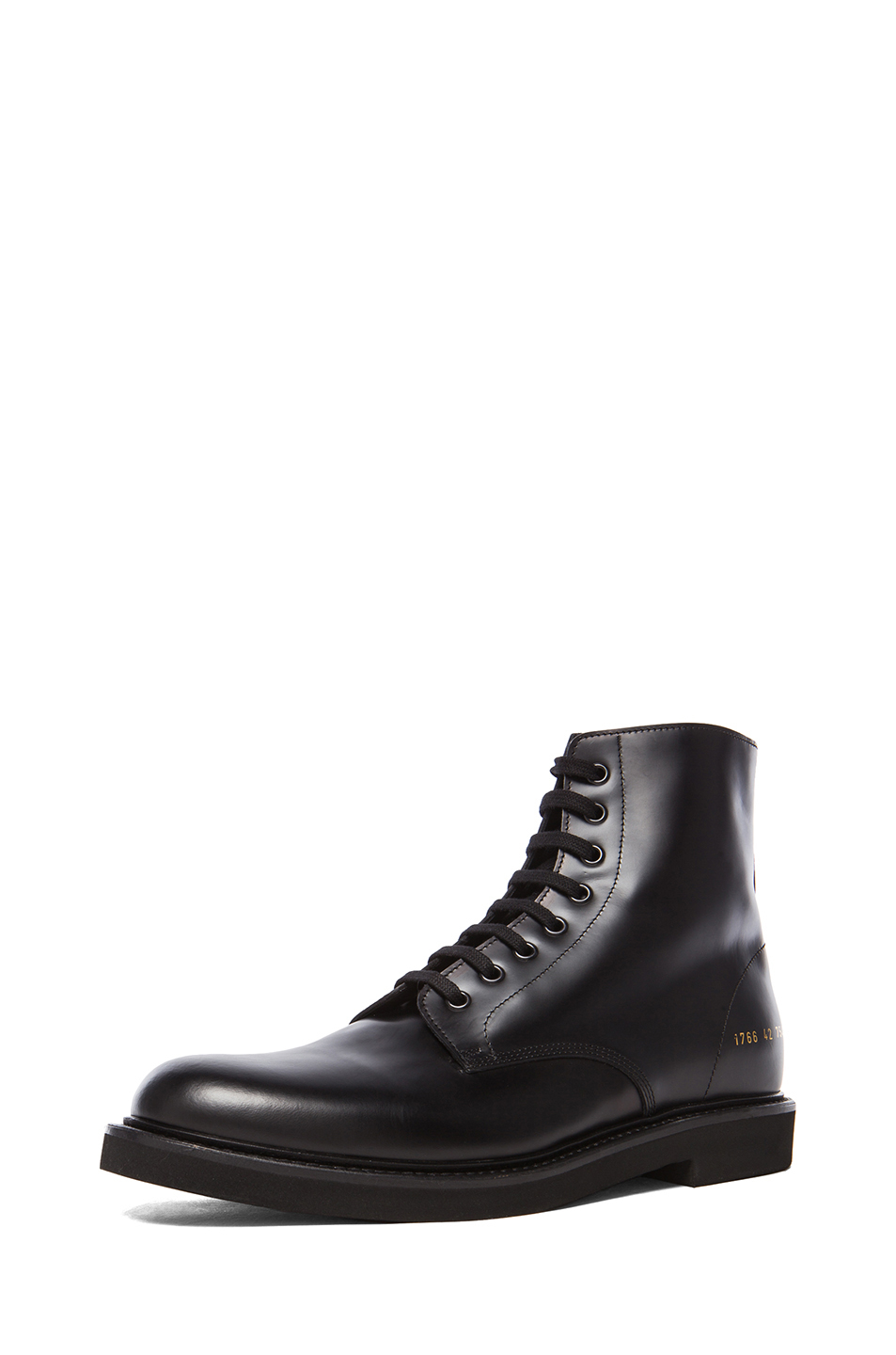 Common Projects Training Leather Boots in Black for Men | Lyst