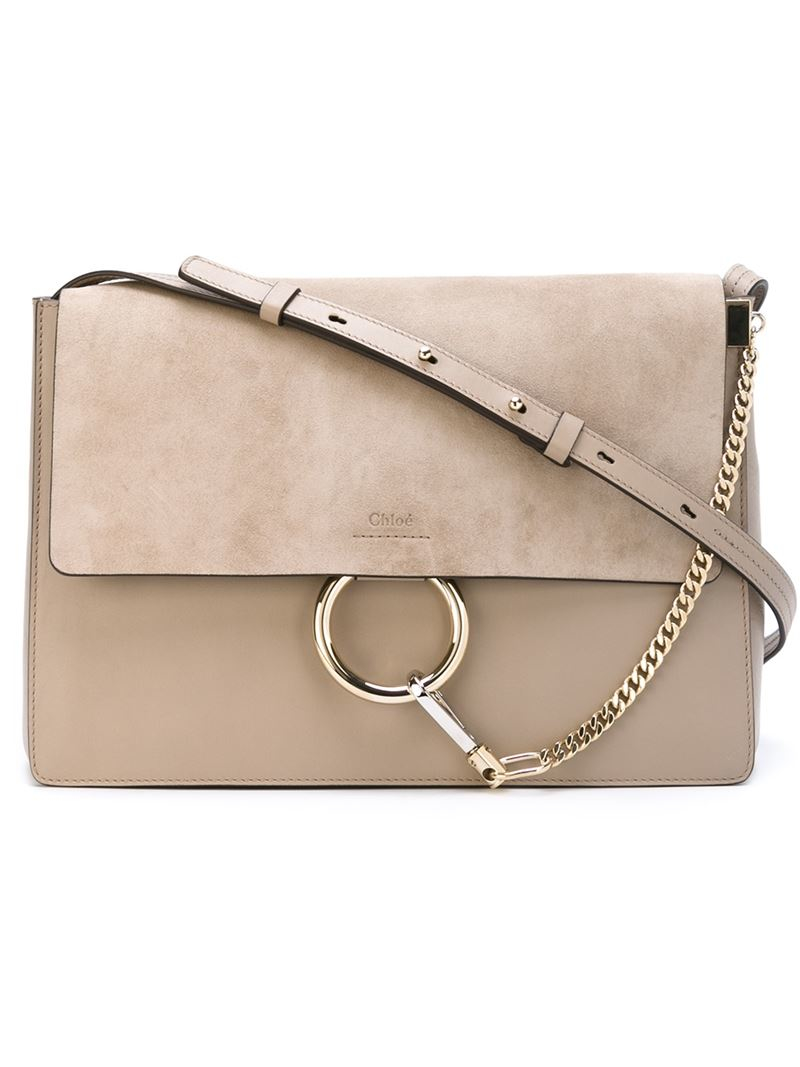 Chlo \u0026#39;faye\u0026#39; Shoulder Bag in Gray (GREY) | Lyst