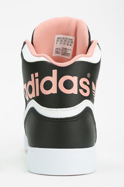 Adidas Originals Extaball Leather Hightop Sneaker in Black (BLACK MULTI ...