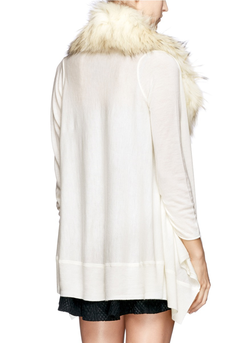 white fur sweater women