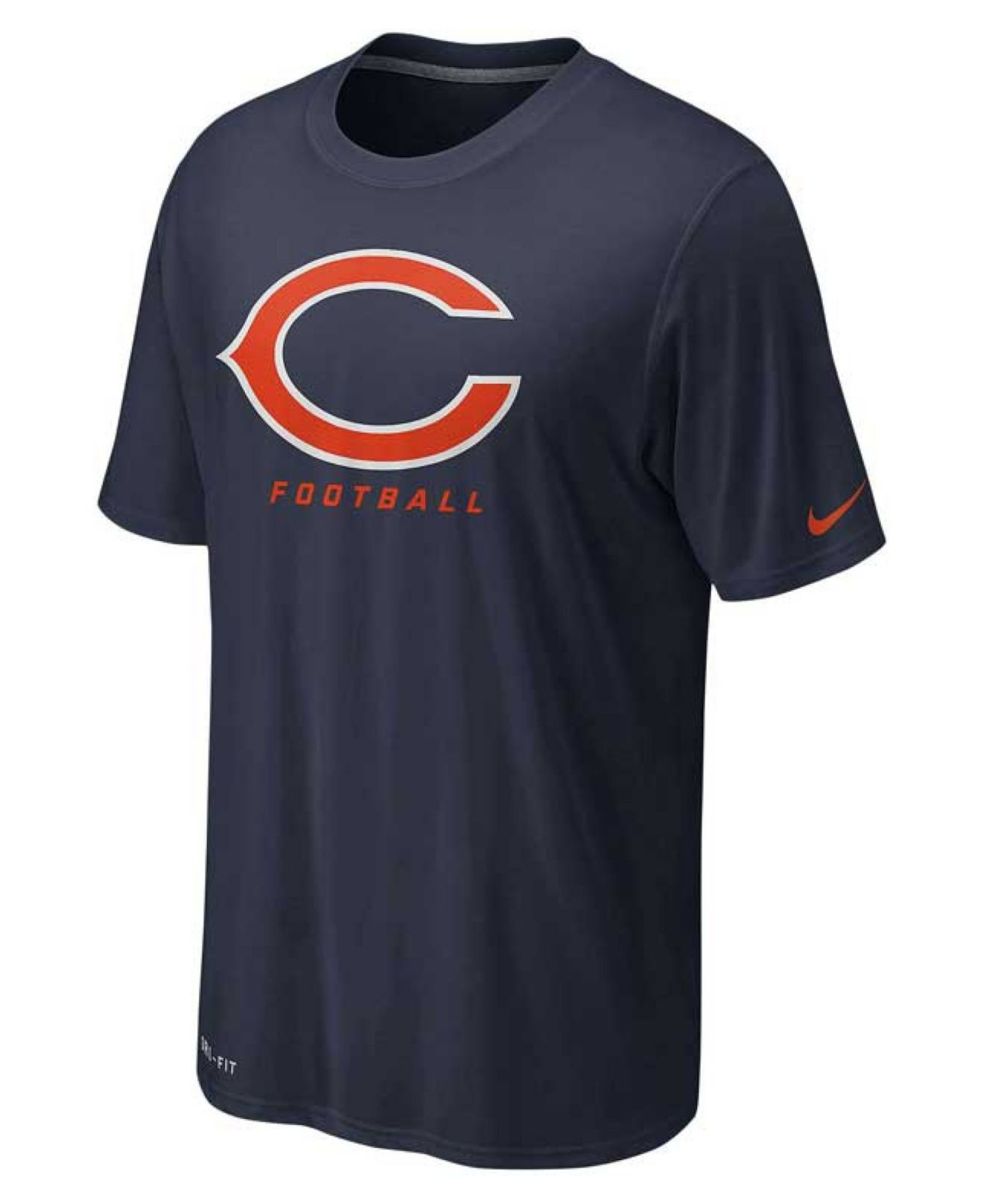 Nike Men'S Chicago Bears Legend Elite Logo T-Shirt in Blue for Men ...