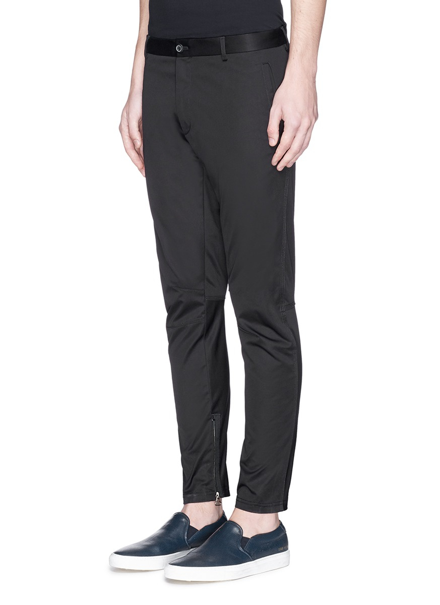 zip cuff track pants