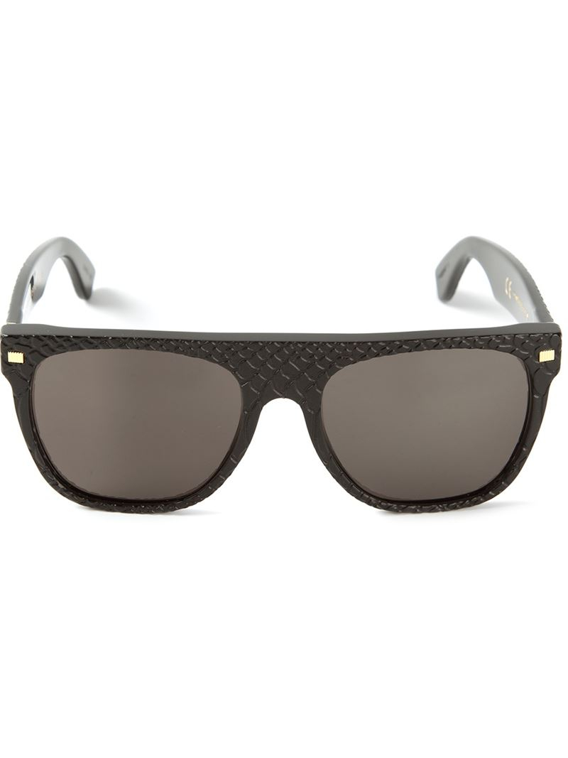 Lyst Retrosuperfuture Flat Top 'goffrato' Sunglasses in Black for Men