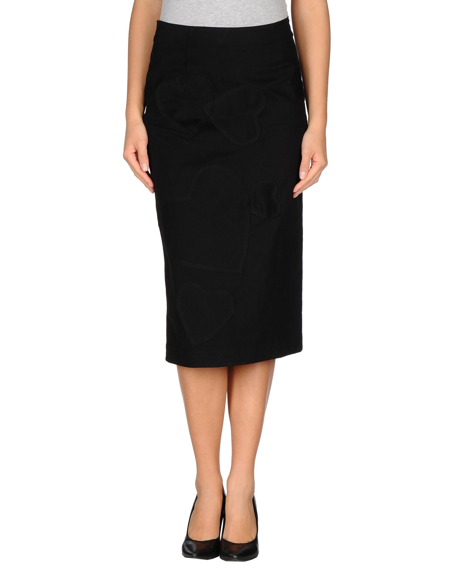 Moschino jeans 34 Length Skirt in Black | Lyst