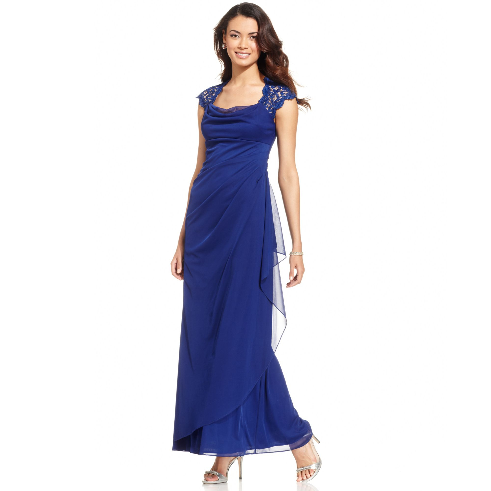 xscape lace gown