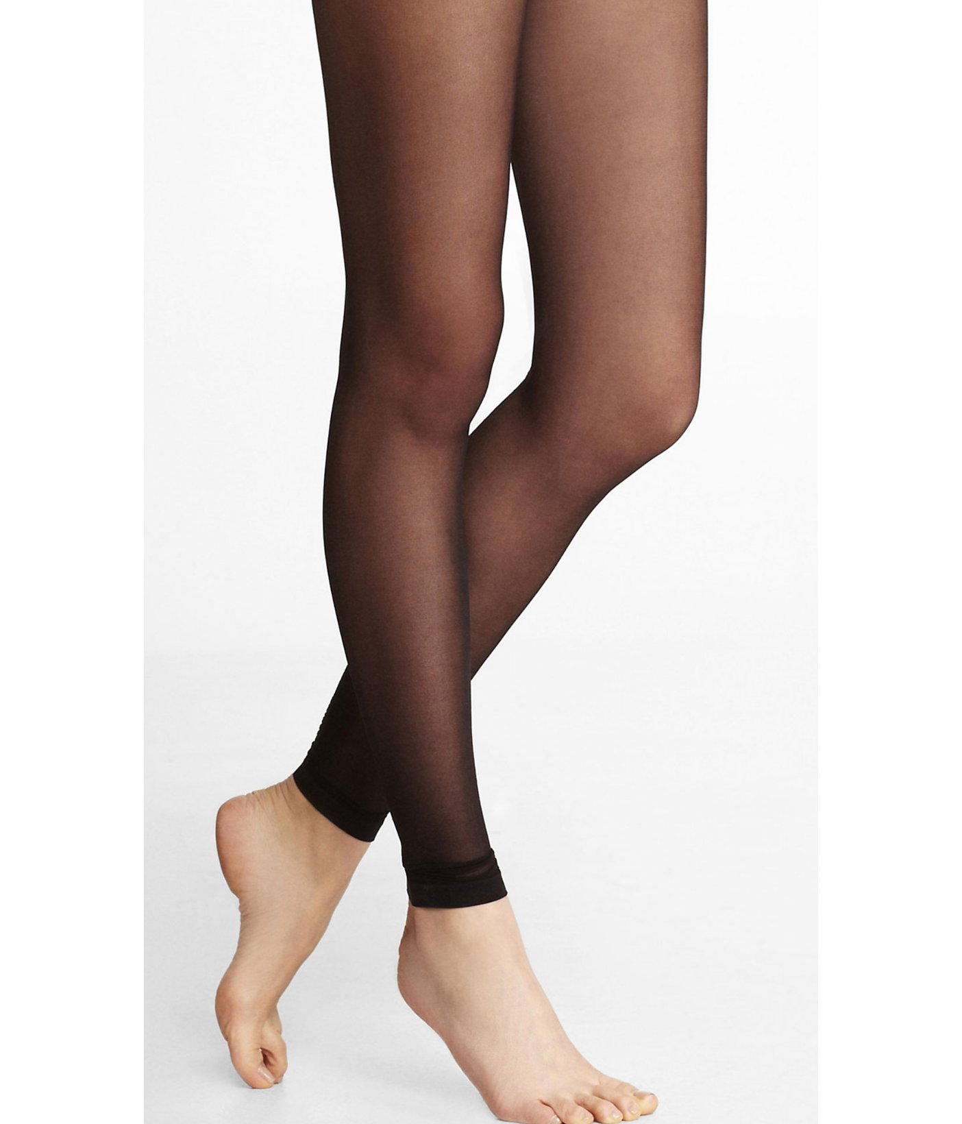 Express Sheer Back Seam Ankle Tights In Black Lyst 4906