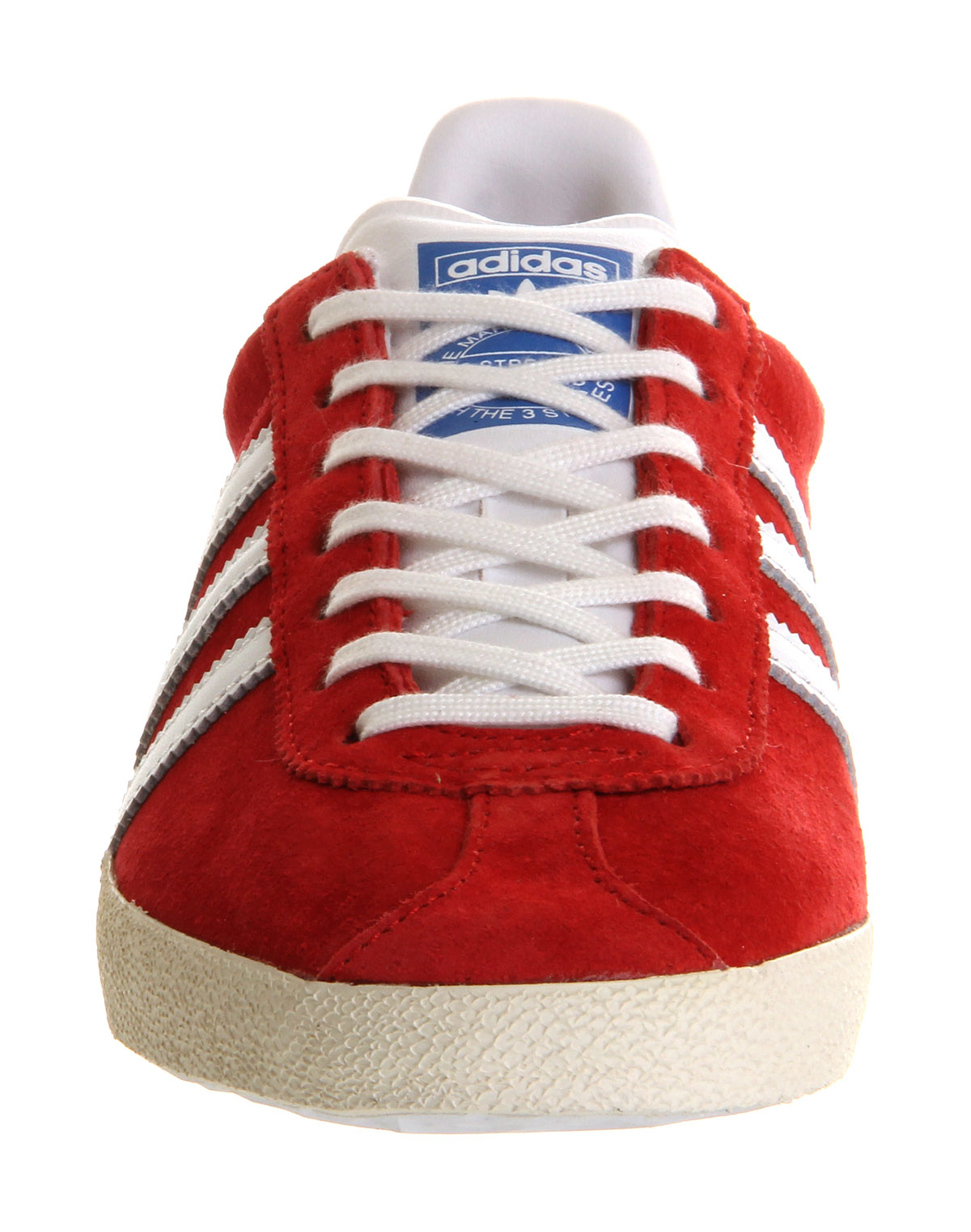 red suede gazelles