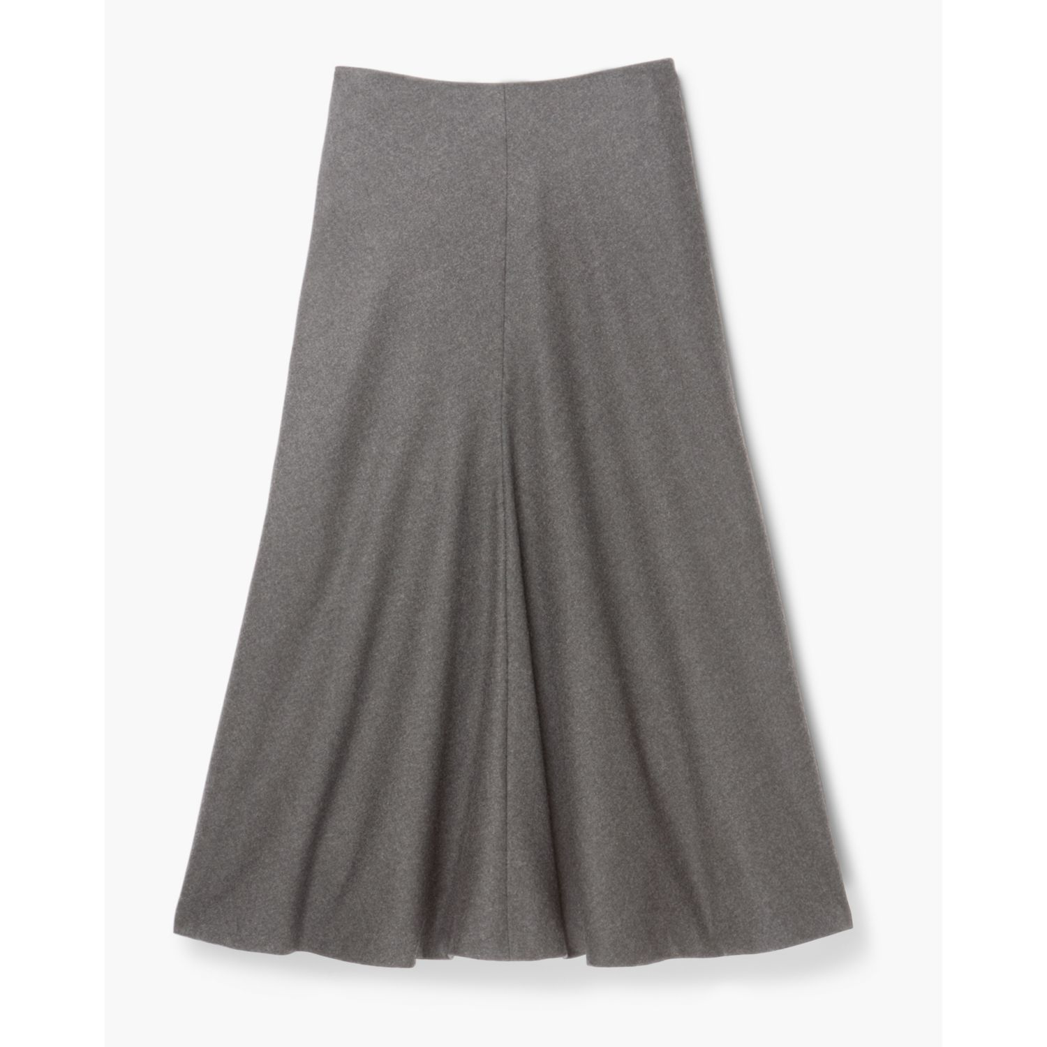 Lyst Theory Wool Flannel Skirt in Gray