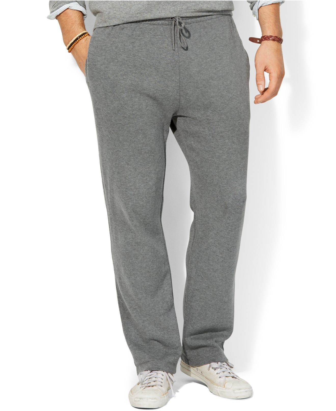 Polo Ralph Lauren Big And Tall French-Rib Sweatpants in Gray for Men - Lyst