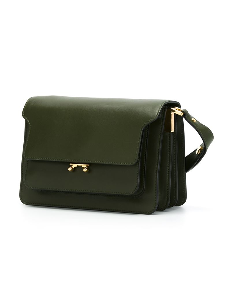 marni trunk bag green