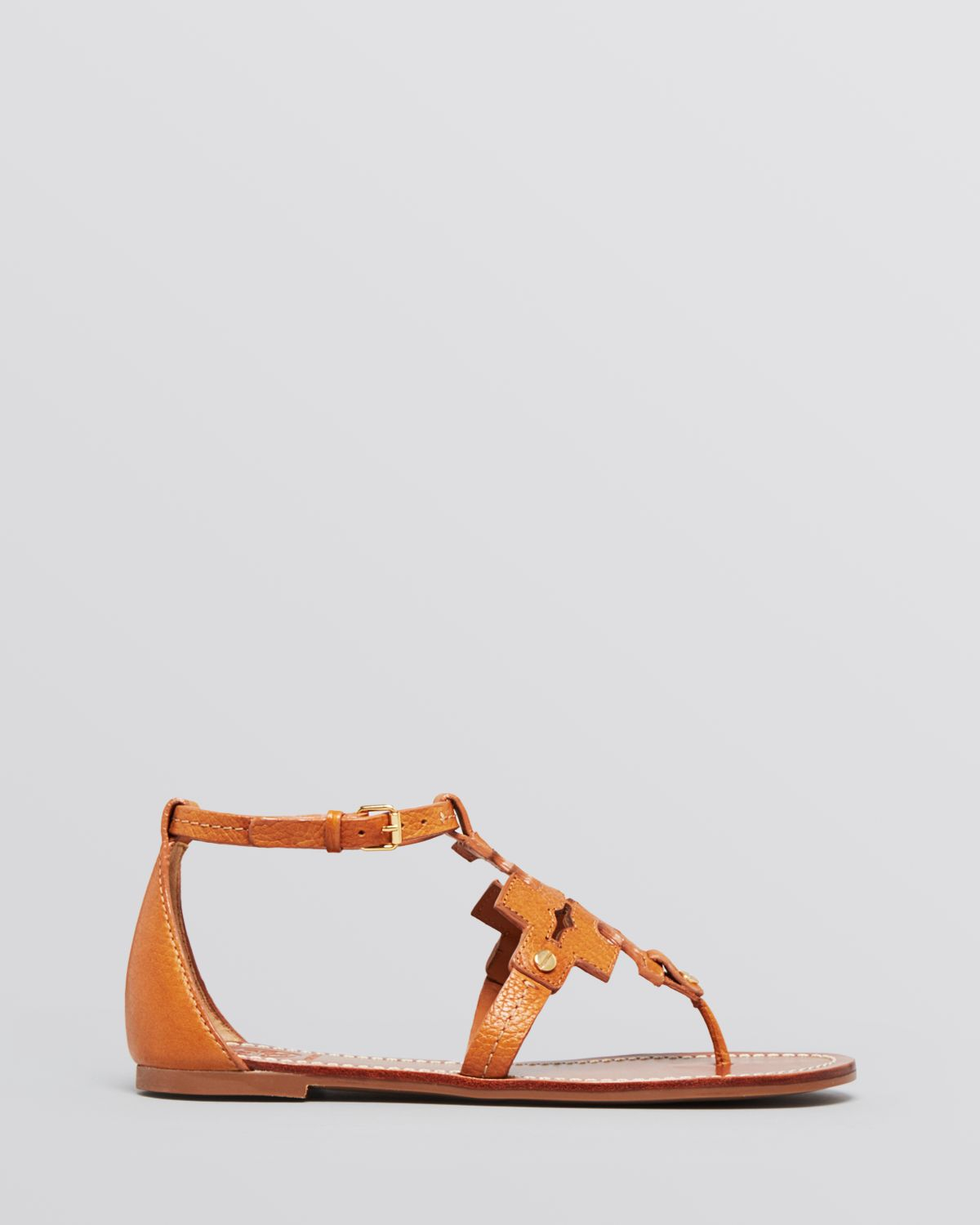 brown tory burch flats