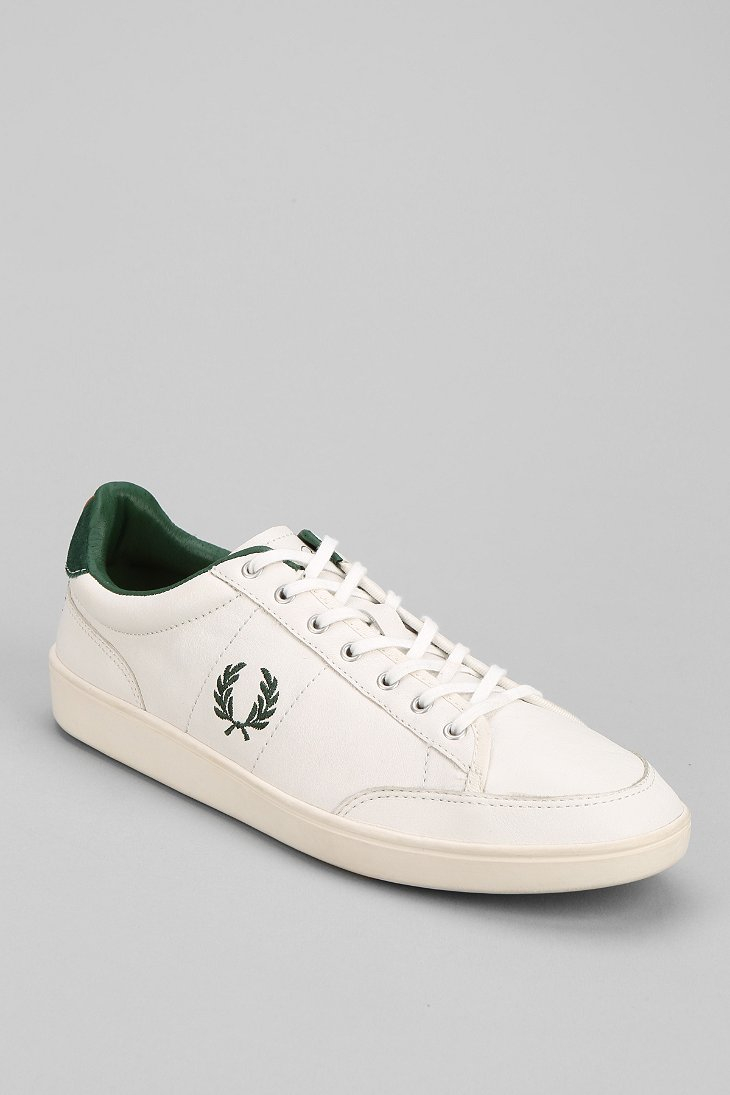 fred perry all white shoes