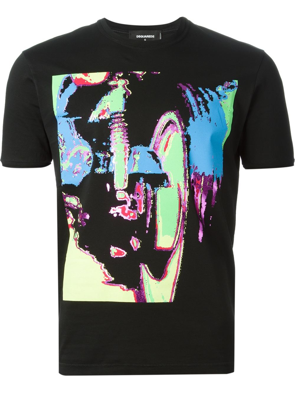 Dsquared² Abstract Print T-shirt in Black for Men - Save 51% | Lyst