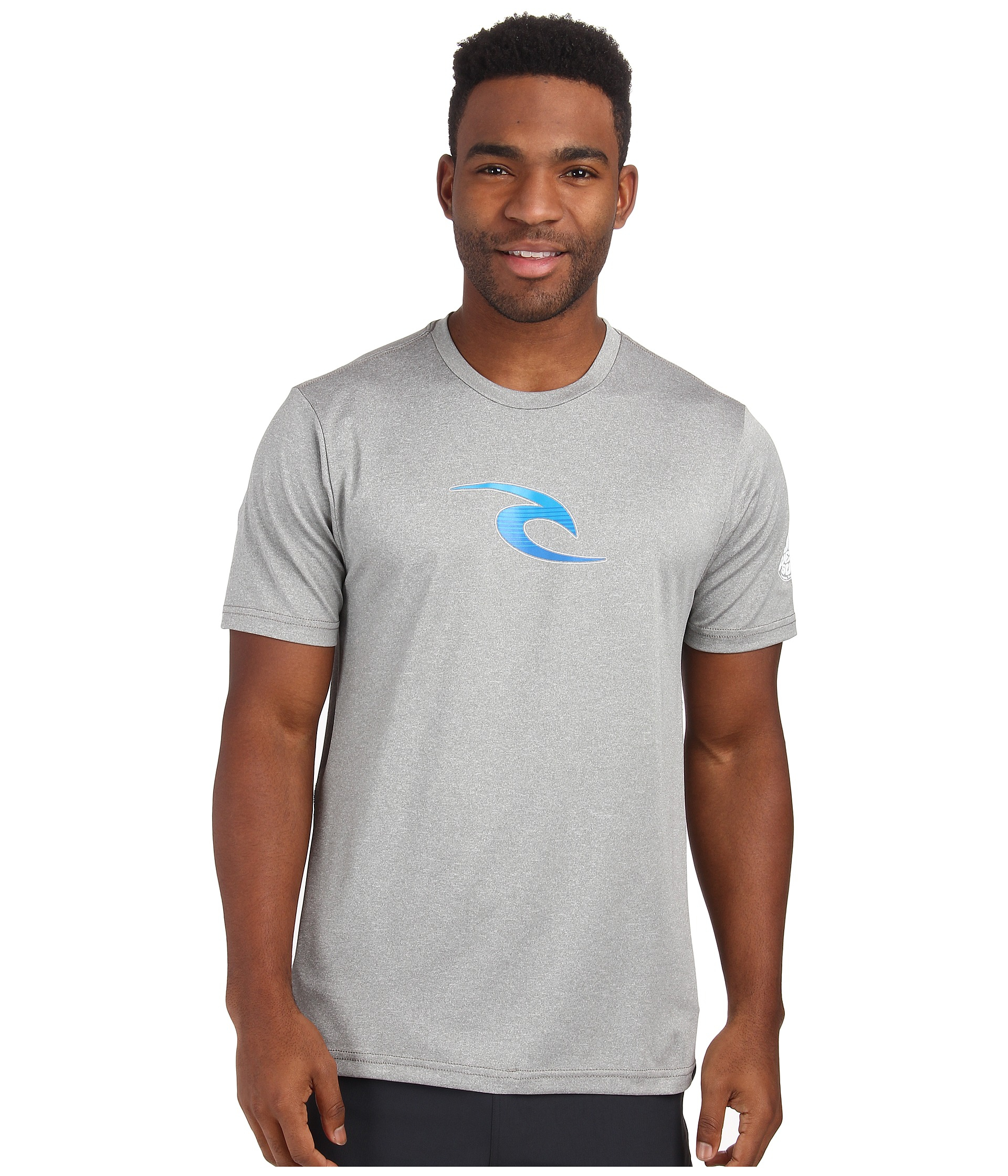 Lyst - Rip Curl Corp Short Sleeve Surf Shirt in Gray for Men